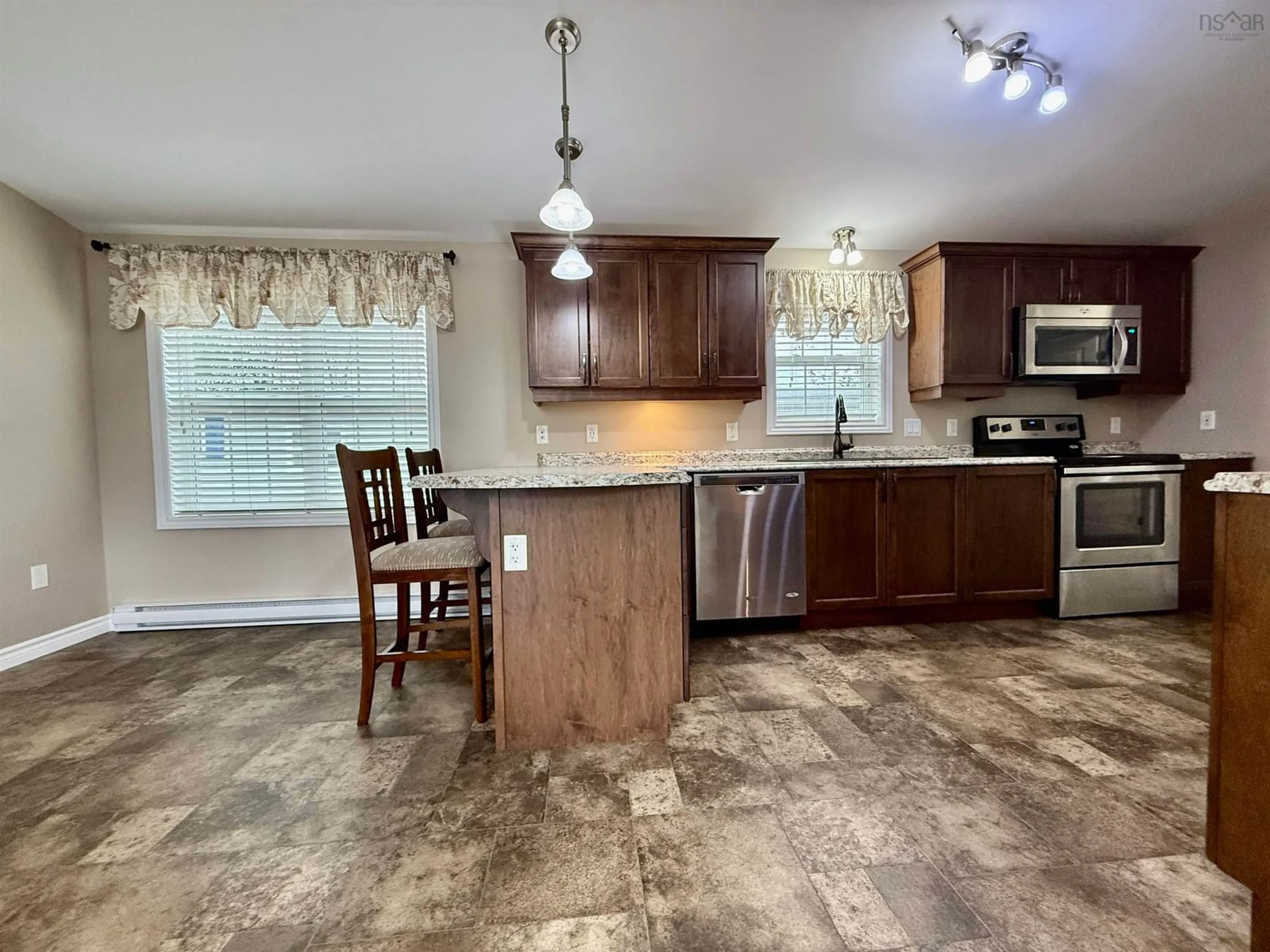 Open concept kitchen for 5 Spring Cres, Bridgewater Nova Scotia B4V 3G3