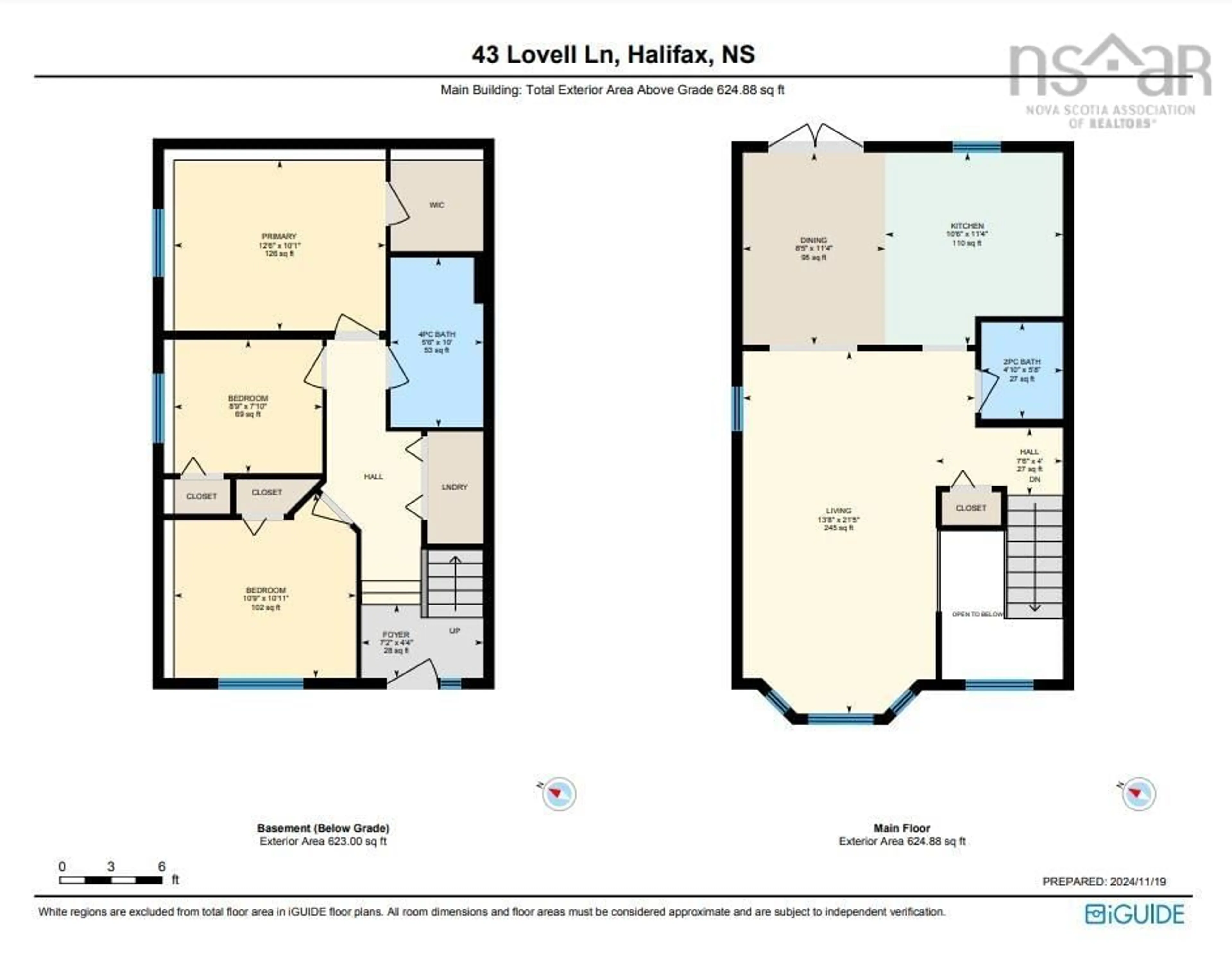 Floor plan for 43 Lovell Lane, Halifax Nova Scotia B3R 0A2