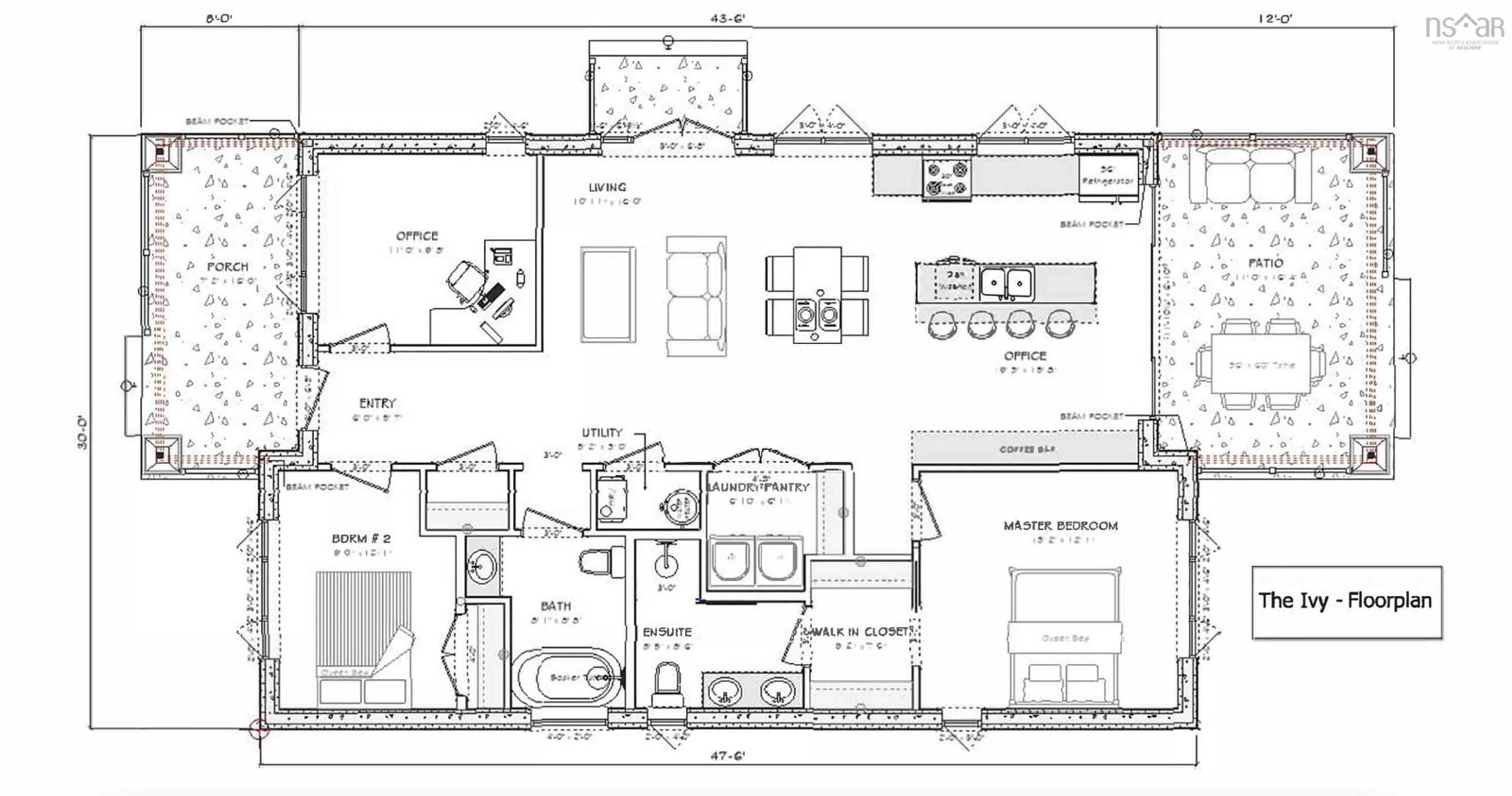 Floor plan for Lot 7 Michaela Street, Pictou Nova Scotia B0K 1H0