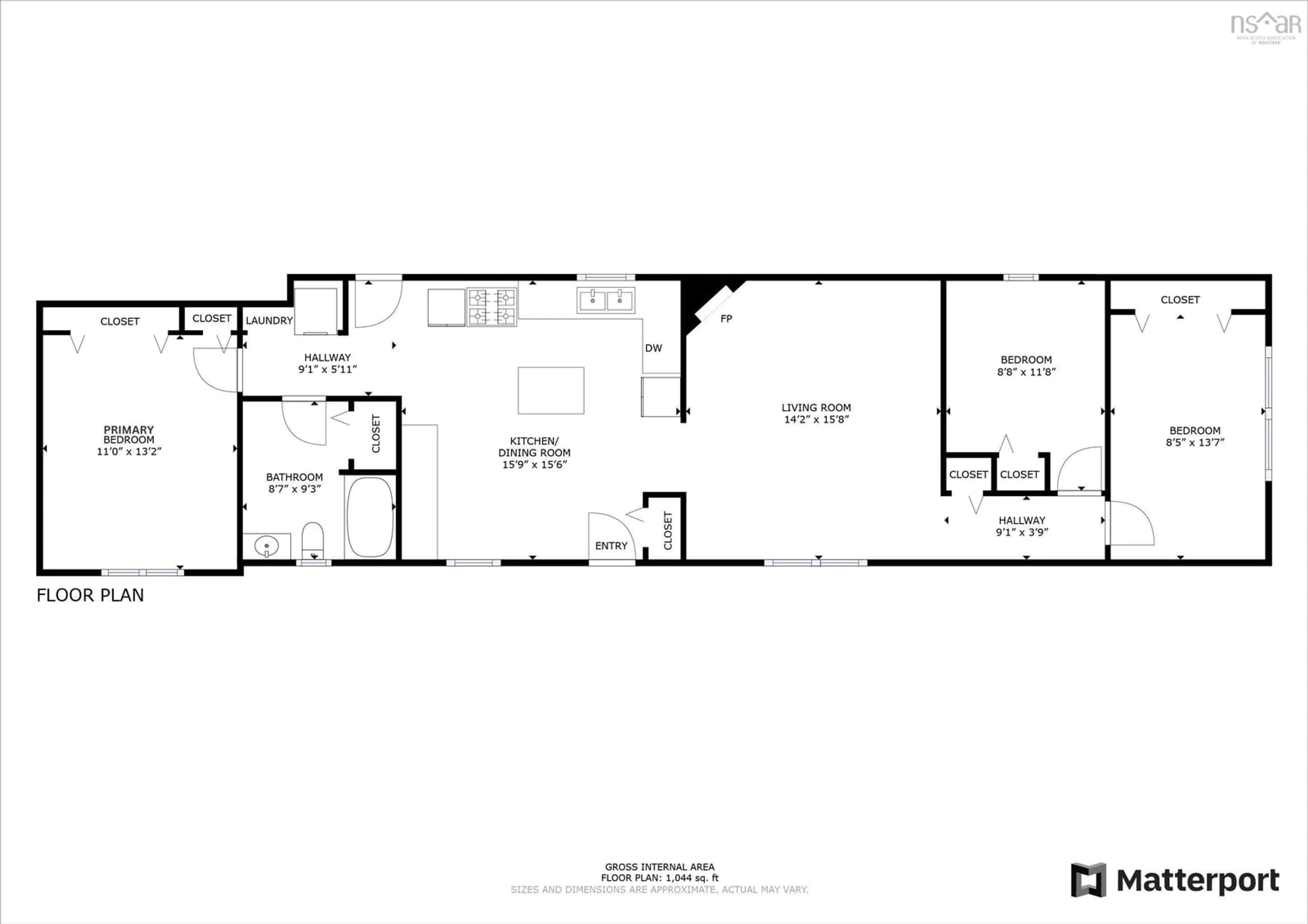 Floor plan for 22 Fernwood Dr, Amherst Nova Scotia B4H 2A9