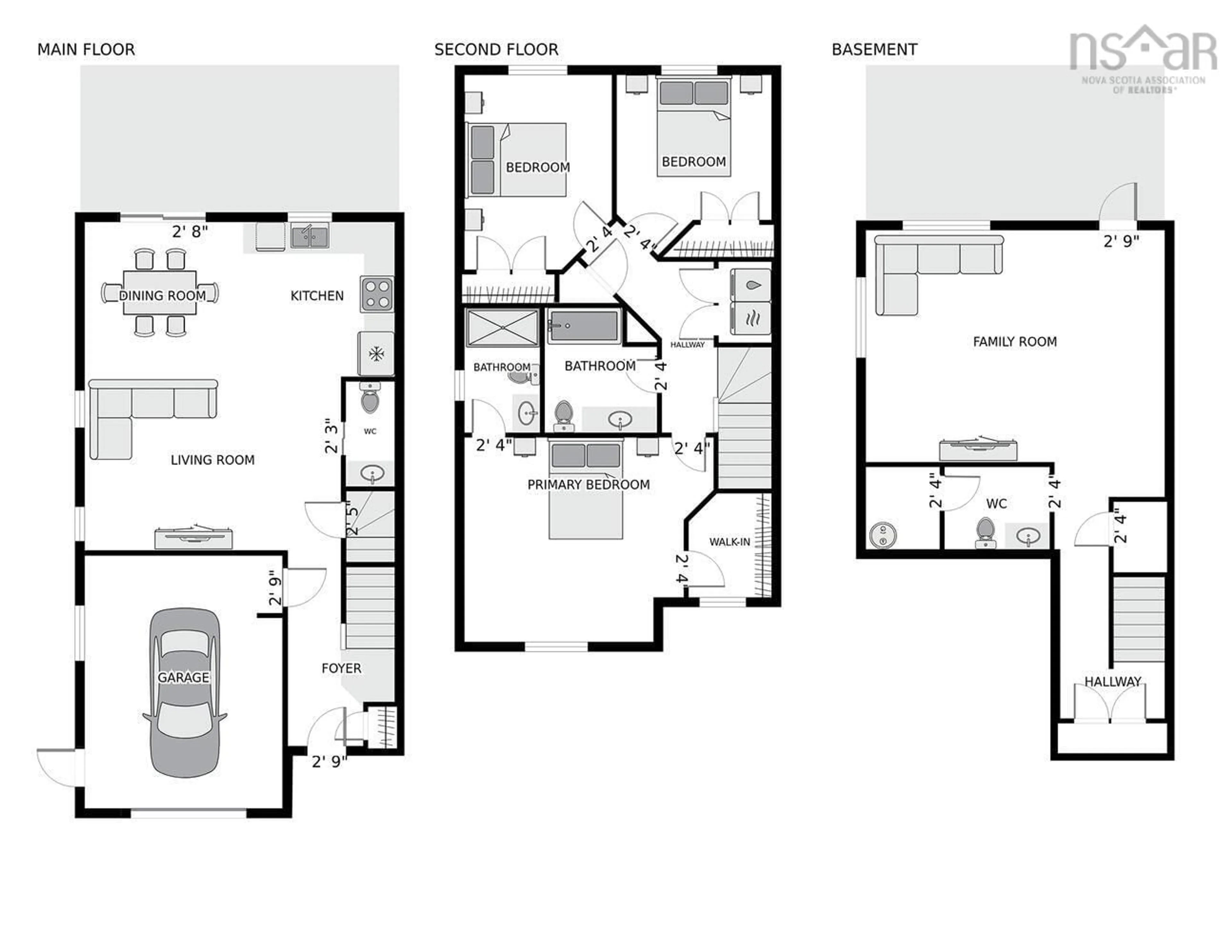 Floor plan for 131 Darlington Dr, Middle Sackville Nova Scotia B4E 0H4