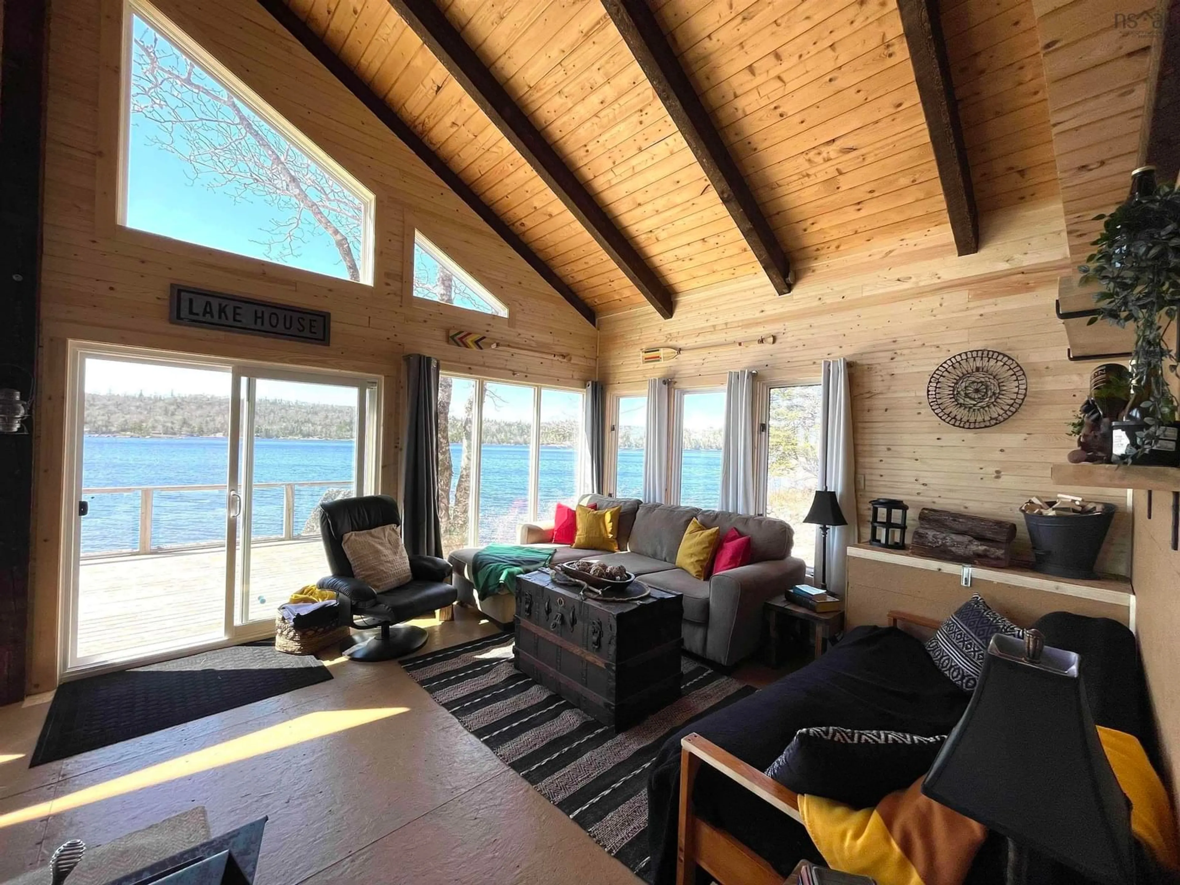 Living room, wood floors for 1324 Lake Charlotte Way, Upper Lakeville Nova Scotia B0J 1P0