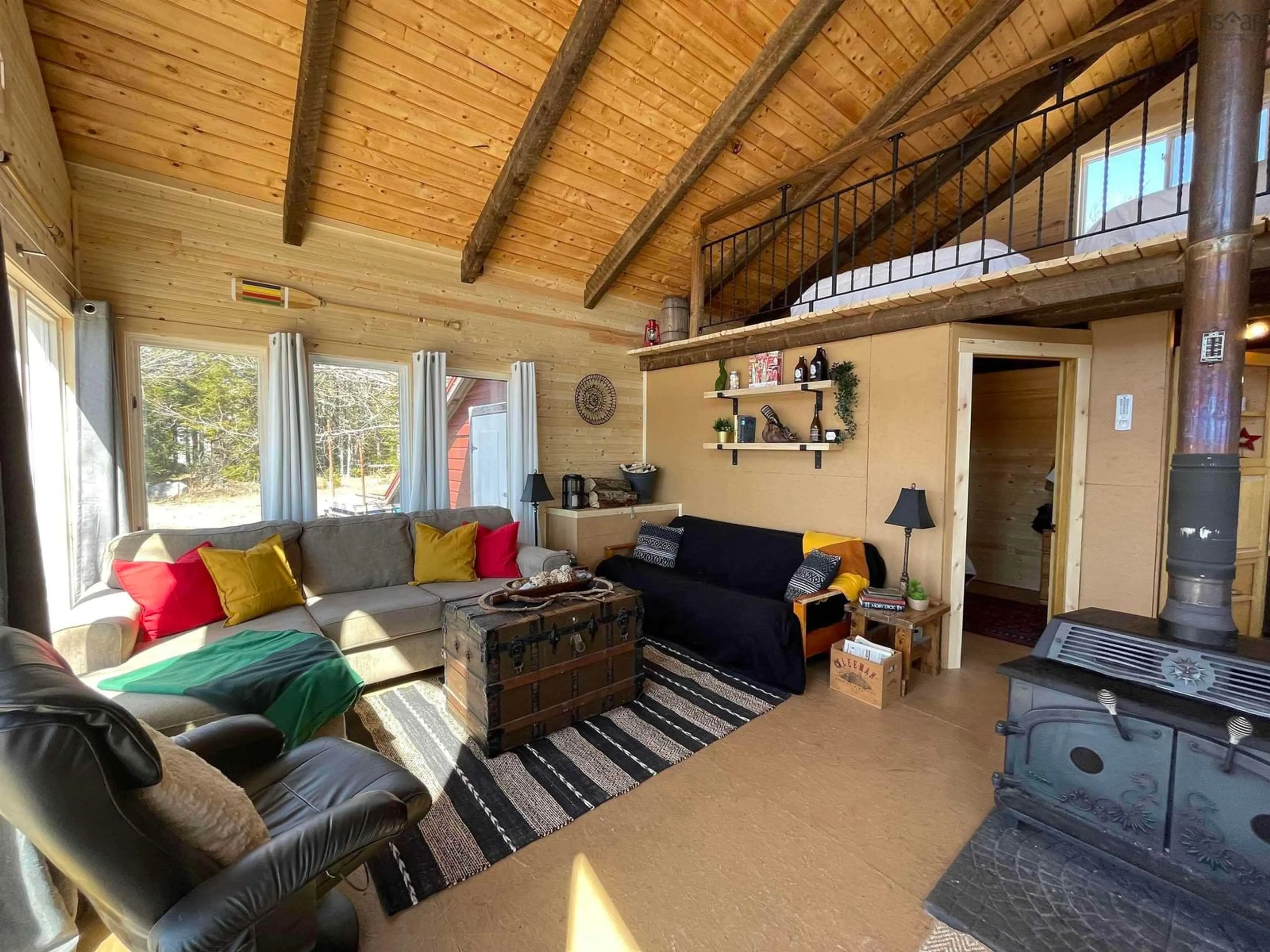 Living room, wood floors for 1324 Lake Charlotte Way, Upper Lakeville Nova Scotia B0J 1P0