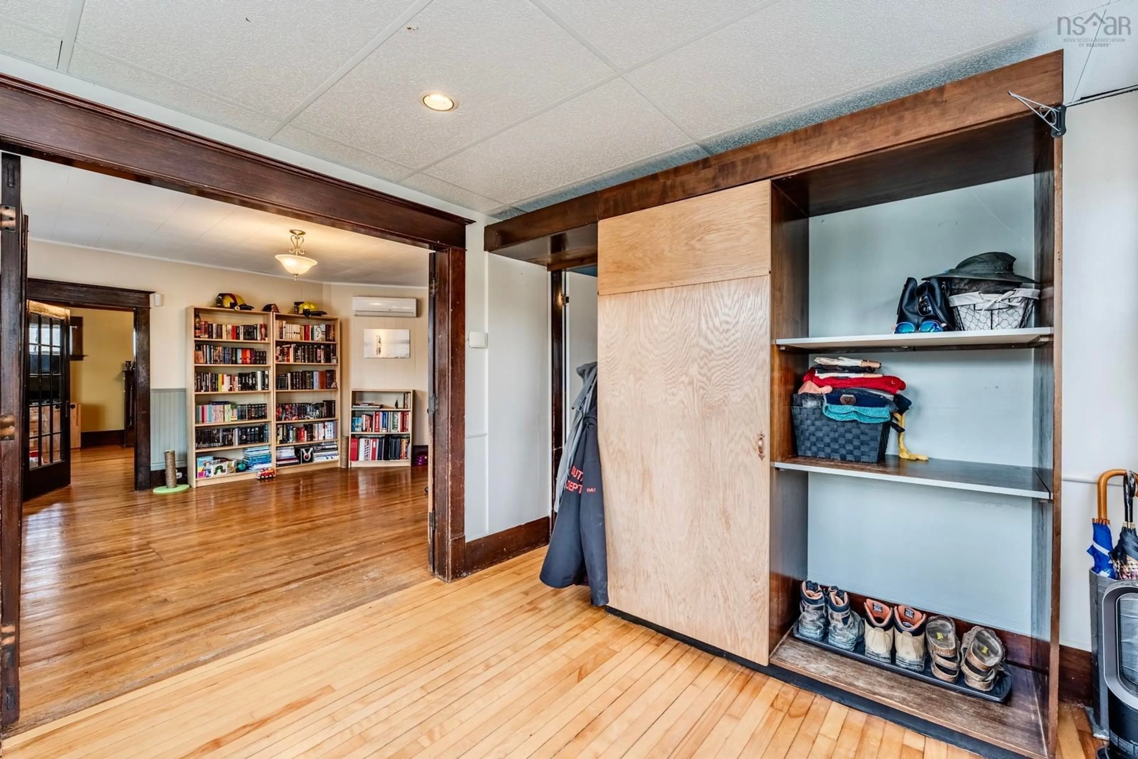 Indoor entryway, wood floors for 4474 Highway 1, Weymouth Nova Scotia B0W 3T0