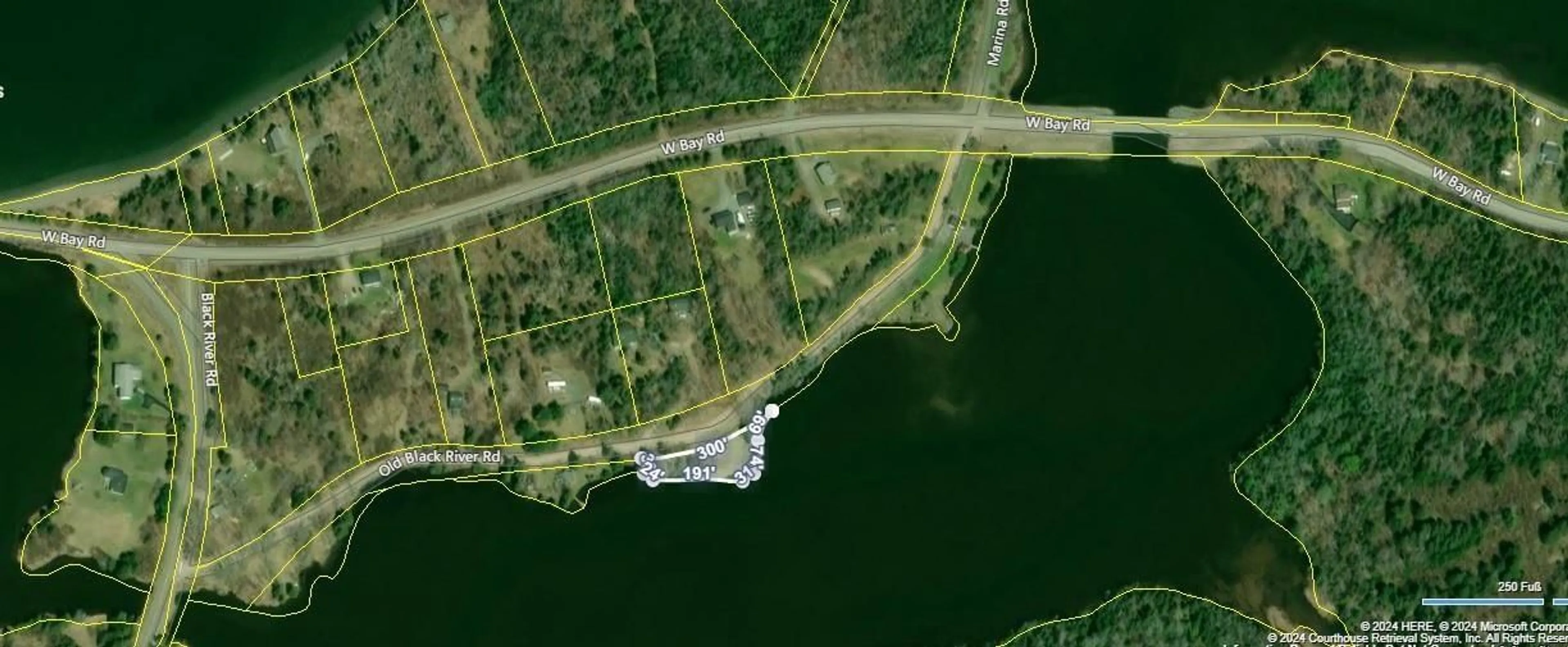 Picture of a map for 44 Old Black River Rd, Dundee Nova Scotia B0E 3K0