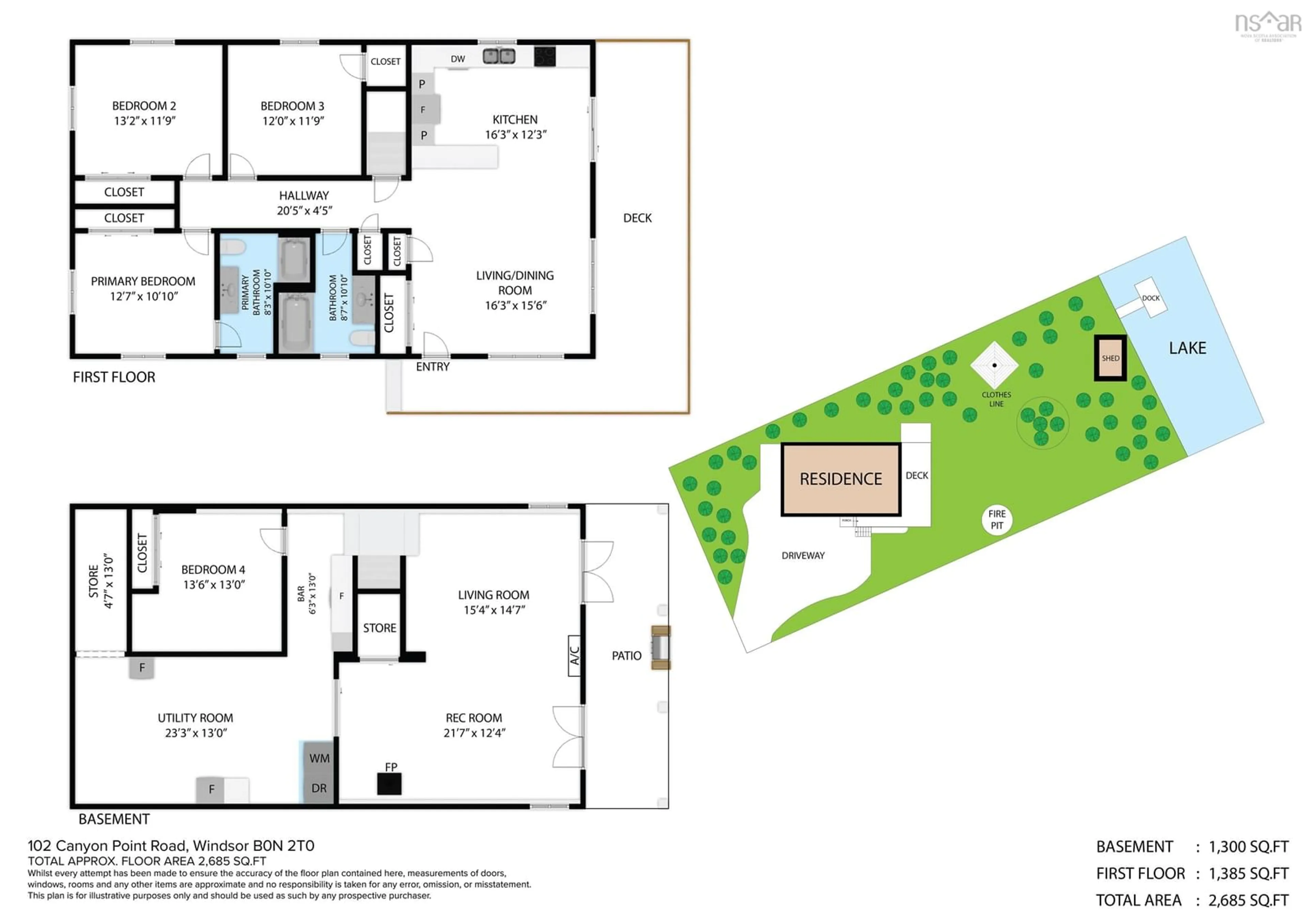 Floor plan for 102 Canyon Point Rd #12, Vaughan Nova Scotia B0N 2T0