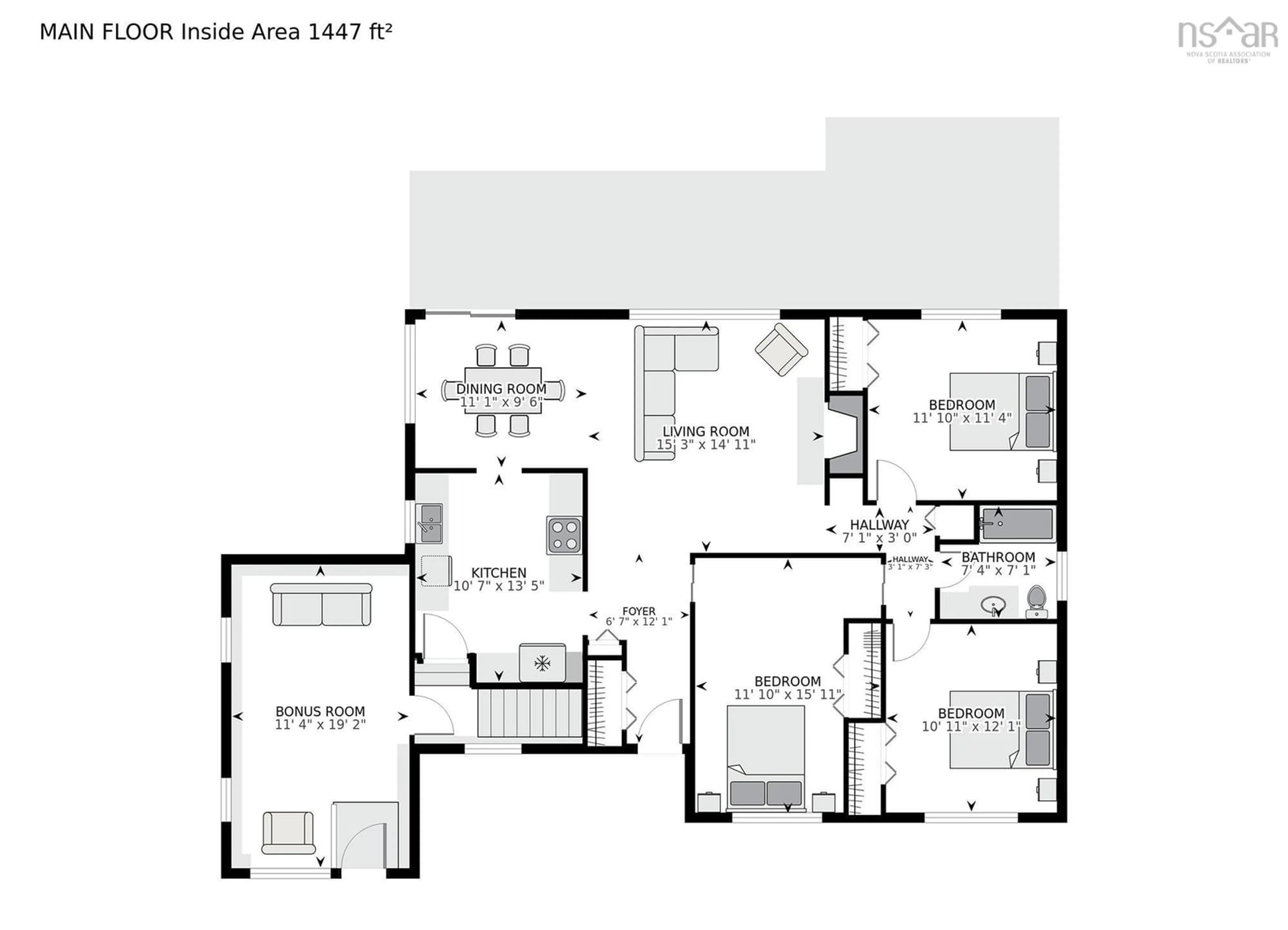 Floor plan for 107 Range Rd, Grand Desert Nova Scotia B0J 2L0