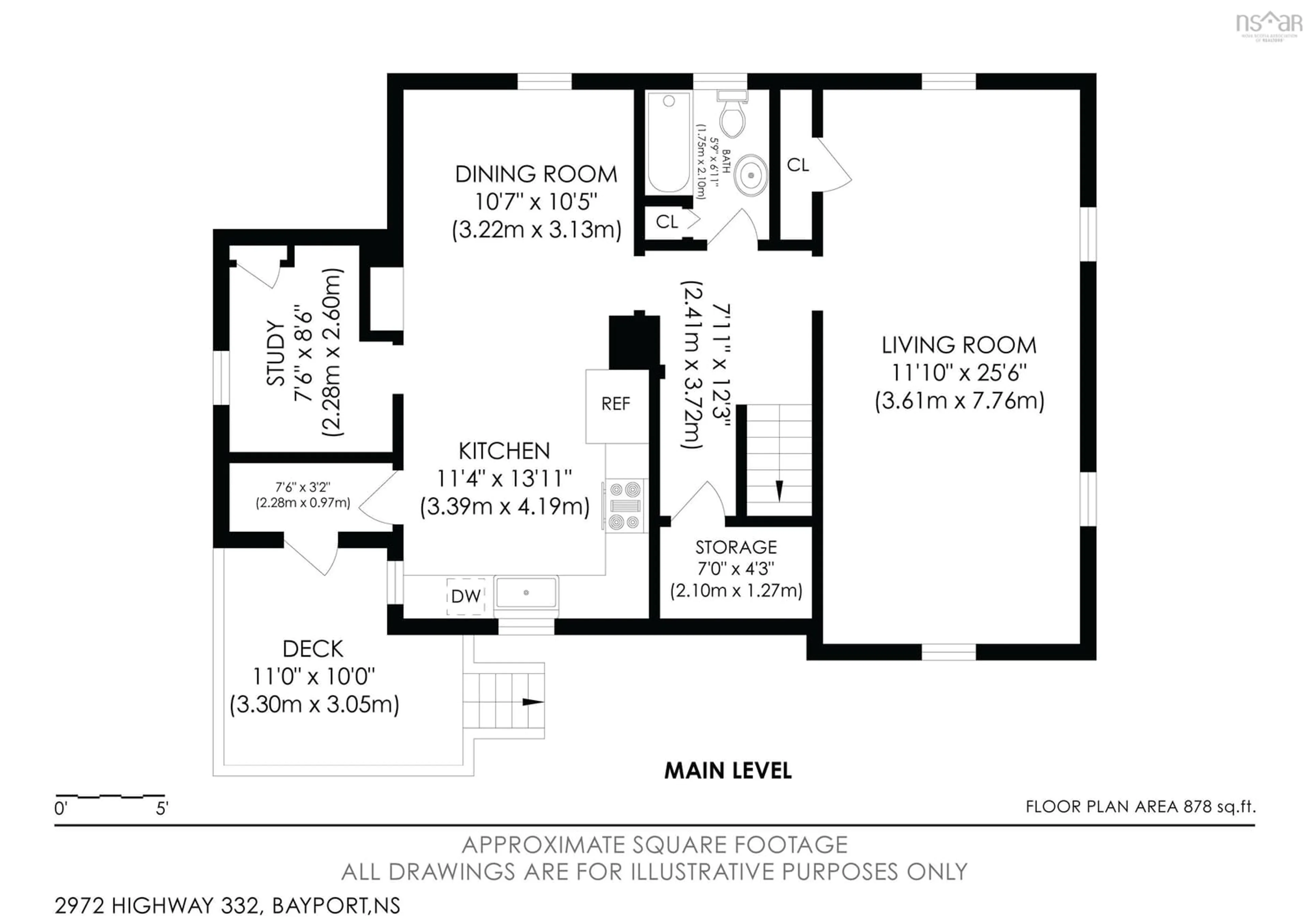 Floor plan for 2972 Highway 332, Bayport Nova Scotia B0J 2X0