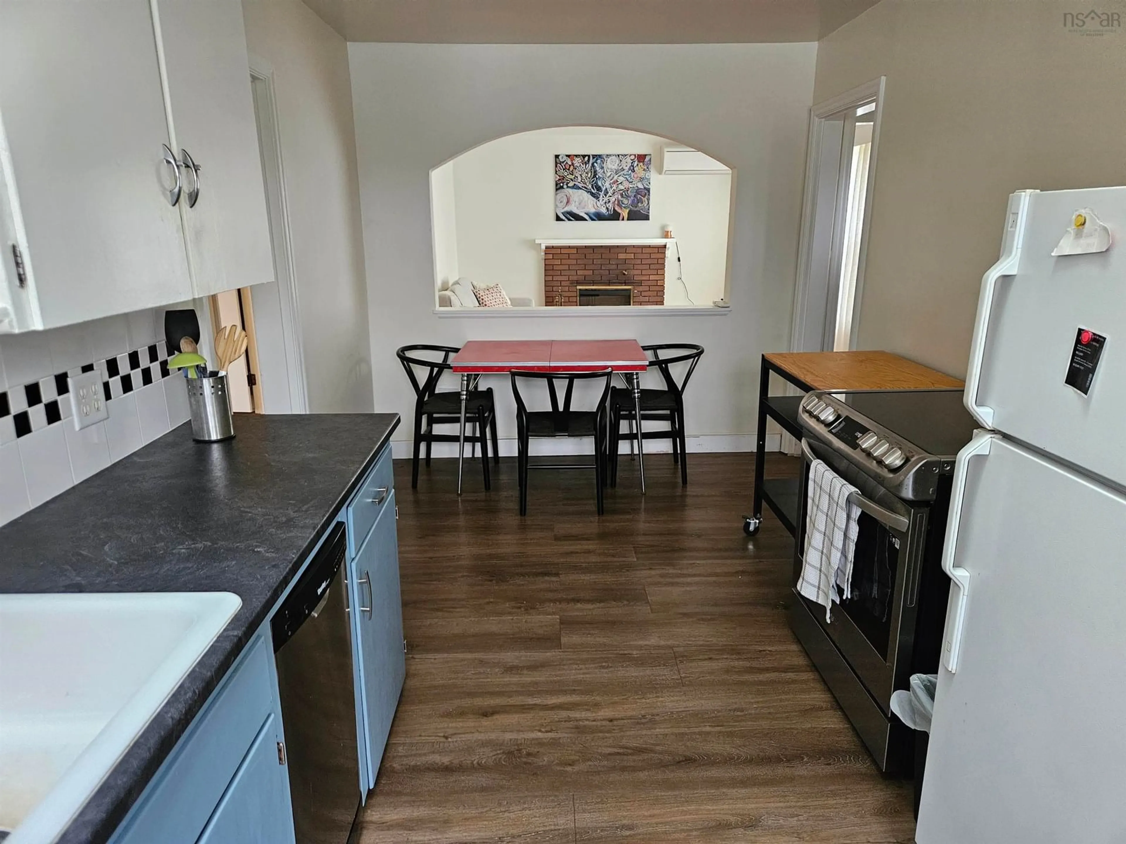 Standard kitchen, wood floors, cottage for 207 Pleasant St, Truro Nova Scotia B2N 3S7