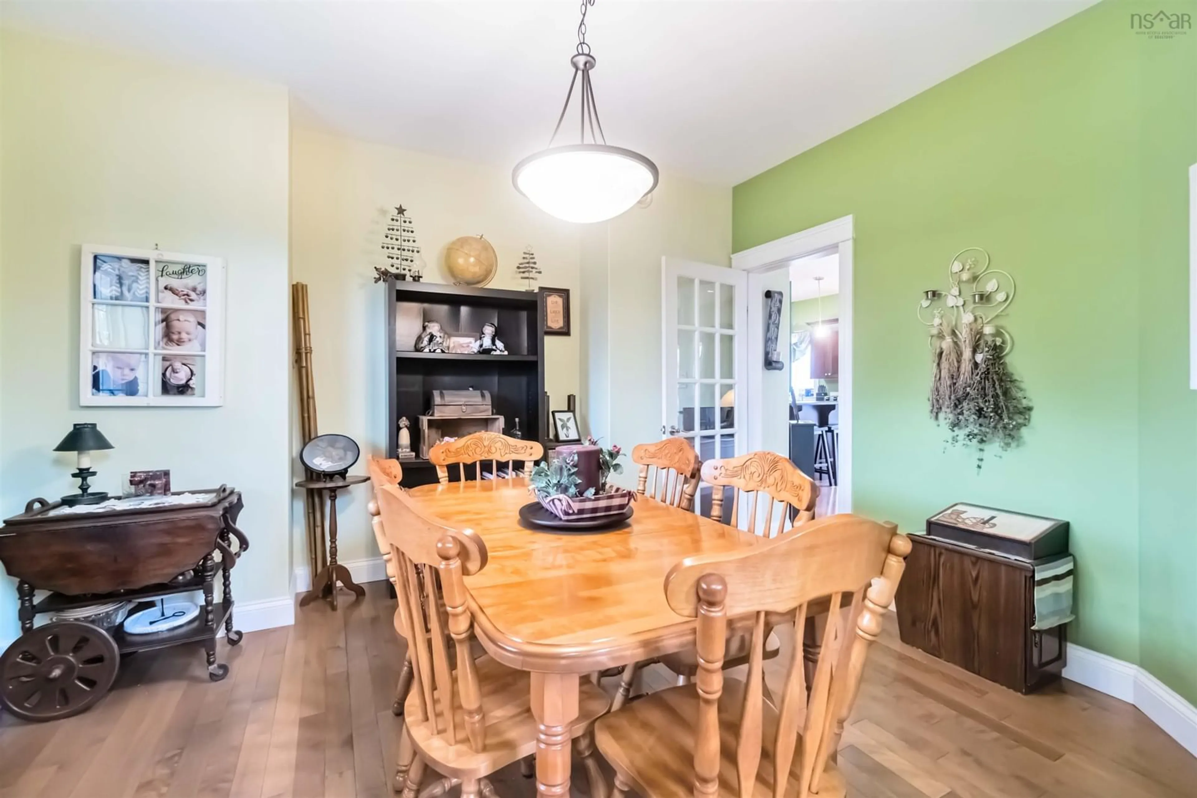 Dining room, wood floors, cottage for 12 Sedona Crt, Oakfield Nova Scotia B2T 0J7