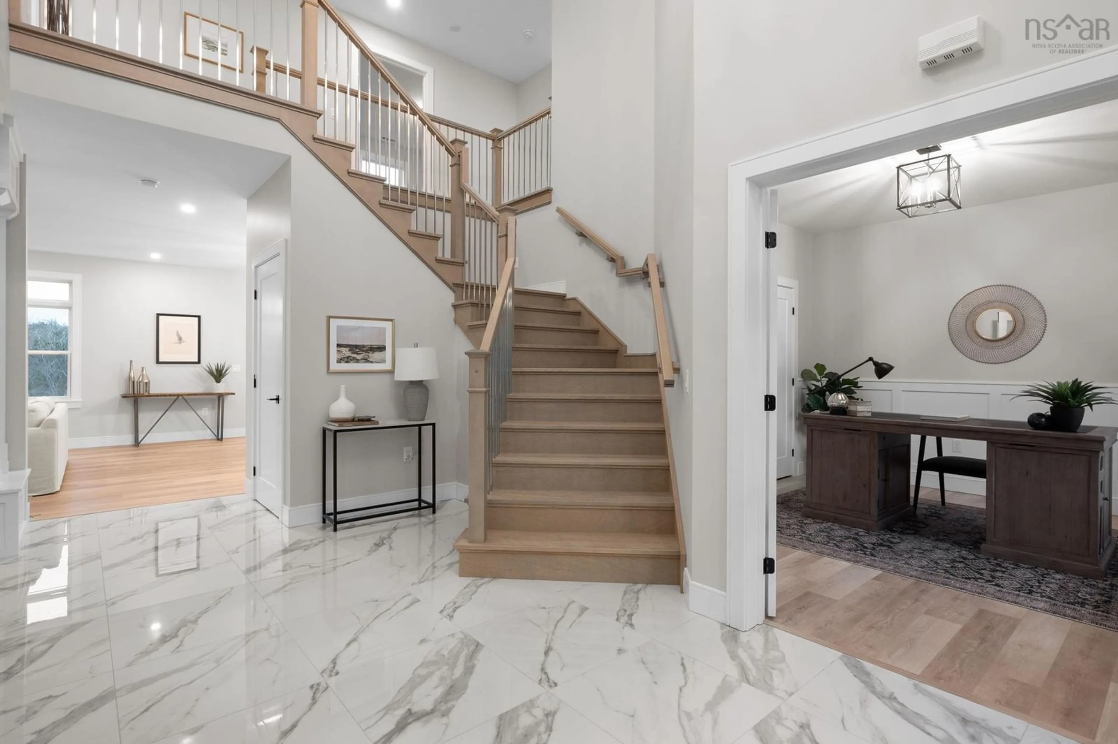 Indoor foyer, wood floors for 247 Orchid Crt, Middle Sackville Nova Scotia B4E 0X2