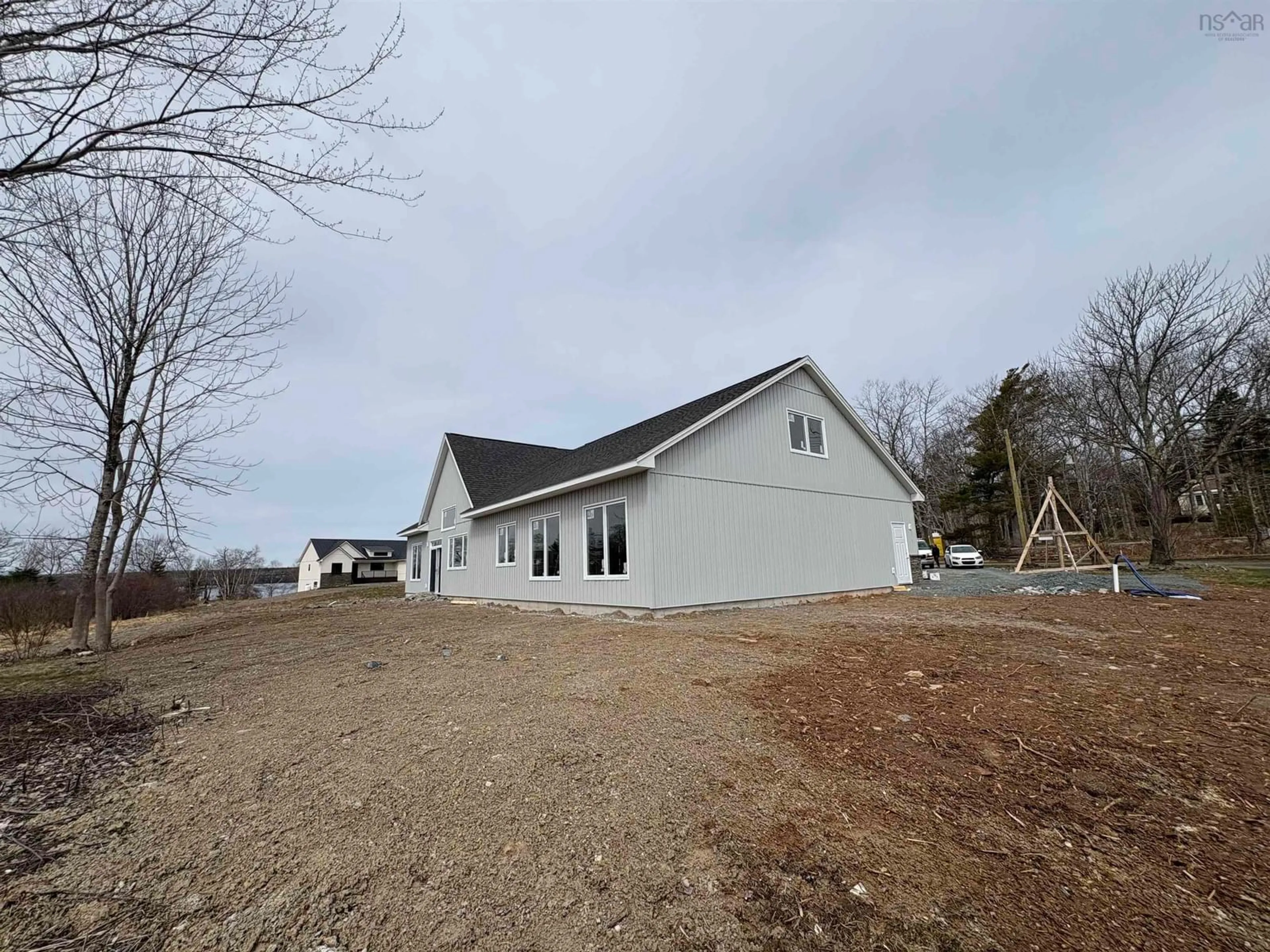 A pic from outside/outdoor area/front of a property/back of a property/a pic from drone, unknown for 40 Shirewood Lane, Oakfield Nova Scotia B2T 1B3