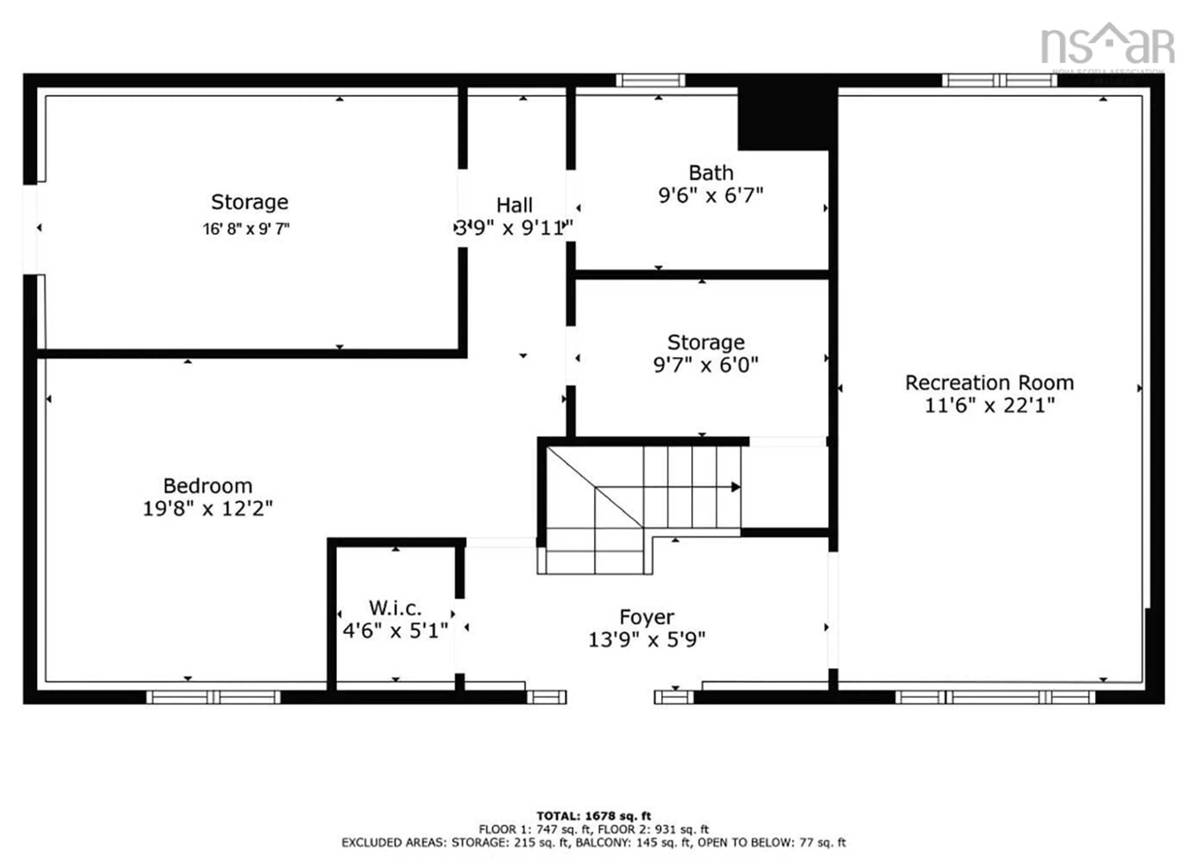 Floor plan for 79 Telford Lane, Stillwater Lake Nova Scotia B3K 2N6