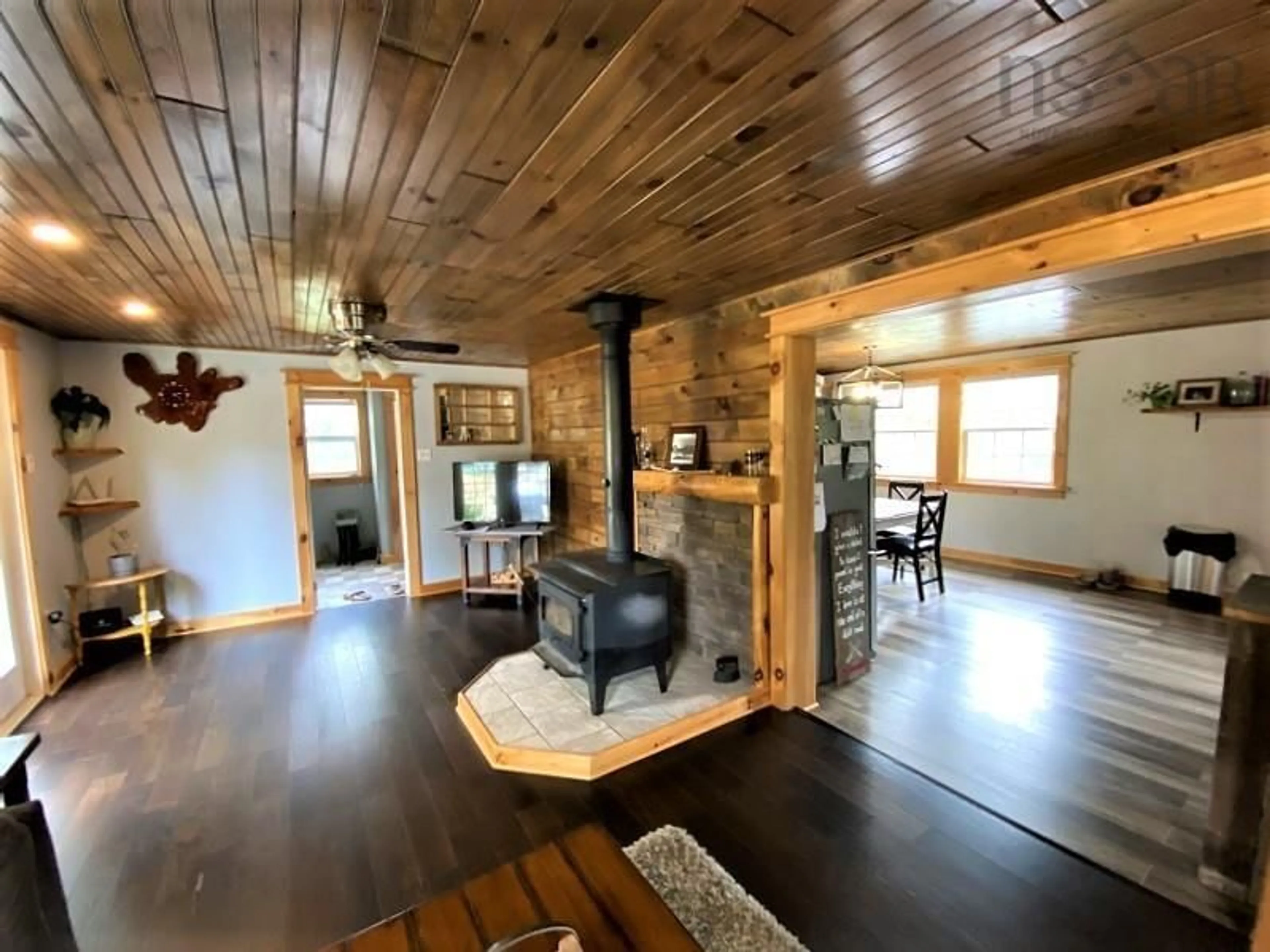 Living room, wood floors for 198 Happy Valley Lane, Lower Clyde River Nova Scotia B0W 1R0