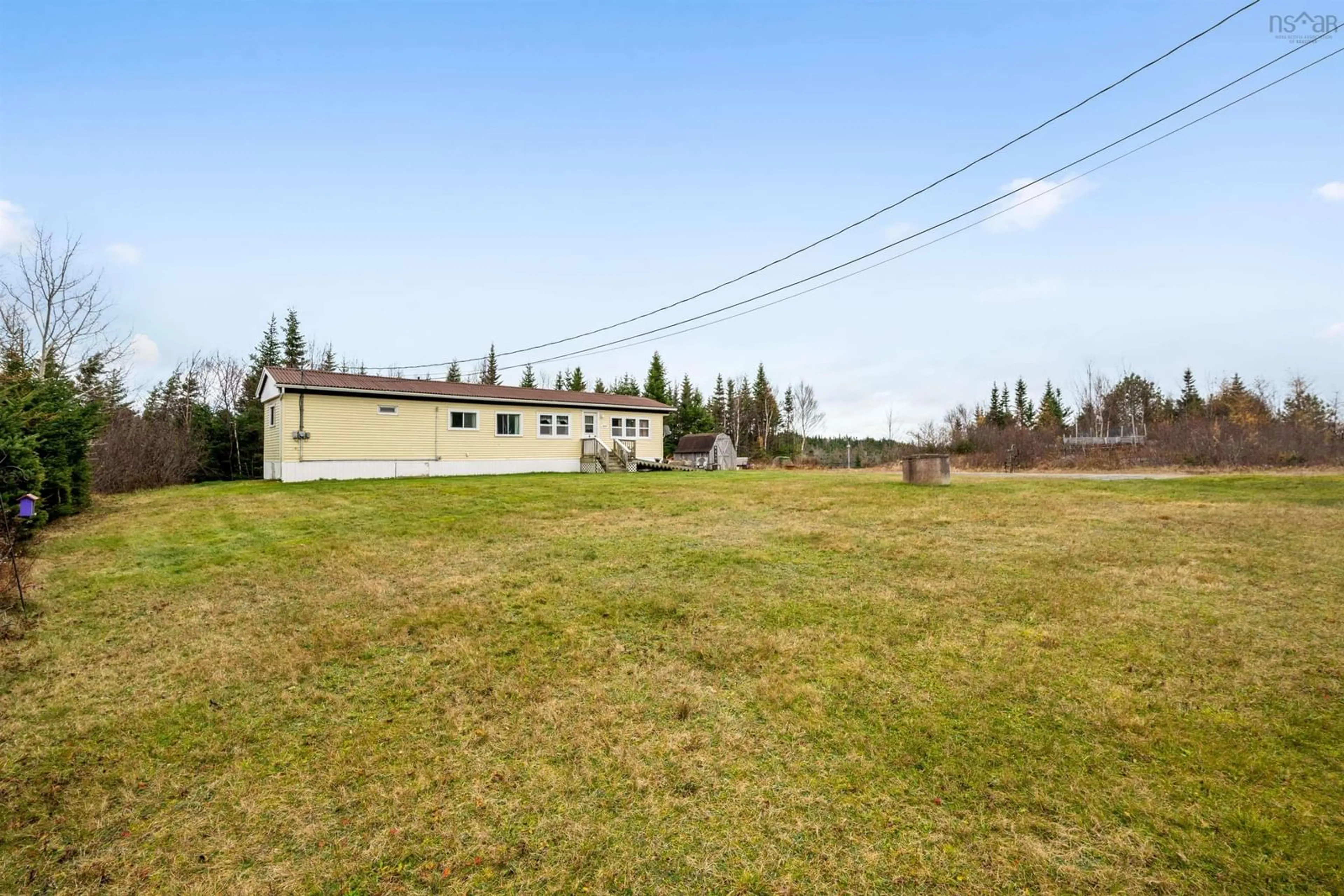 Patio, the fenced backyard for 9645 Highway 7 Hwy, Jeddore Nova Scotia B0J 1P0