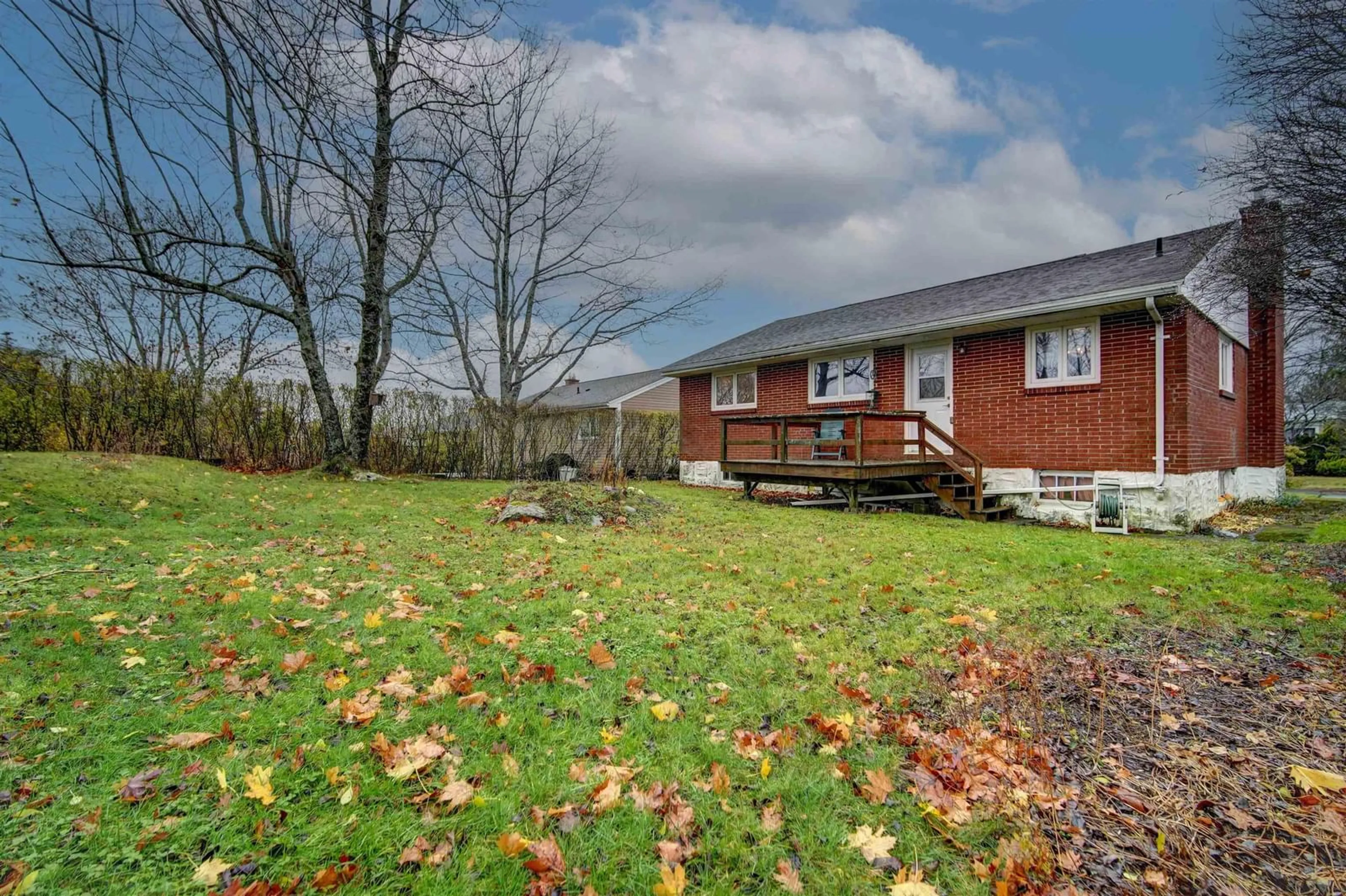 A pic from exterior of the house or condo, the fenced backyard for 98 Symonds St, Dartmouth Nova Scotia B3A 3M2