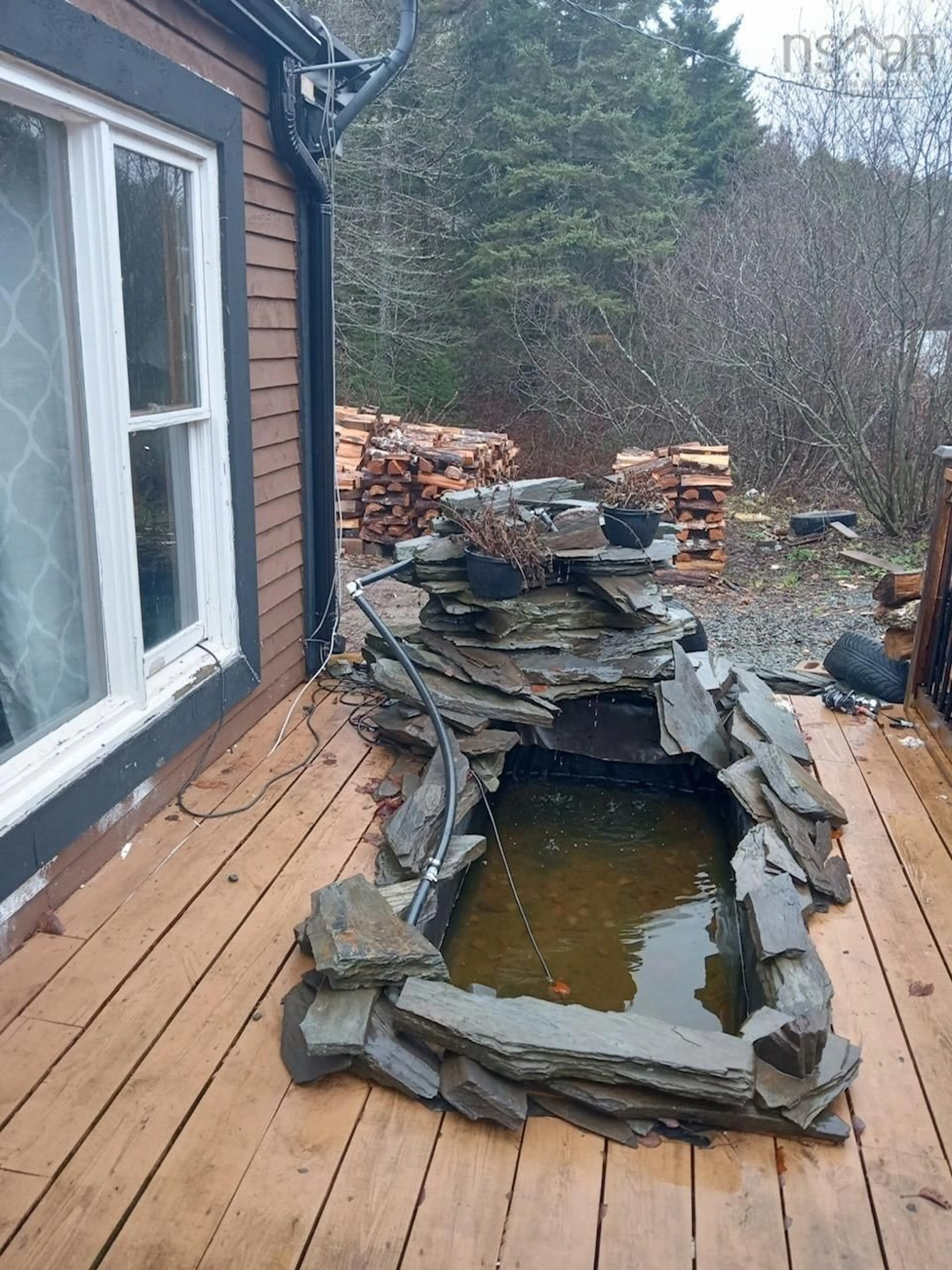 Patio, cottage for 43 Woodside Rd, Dean Nova Scotia B0N 1C0