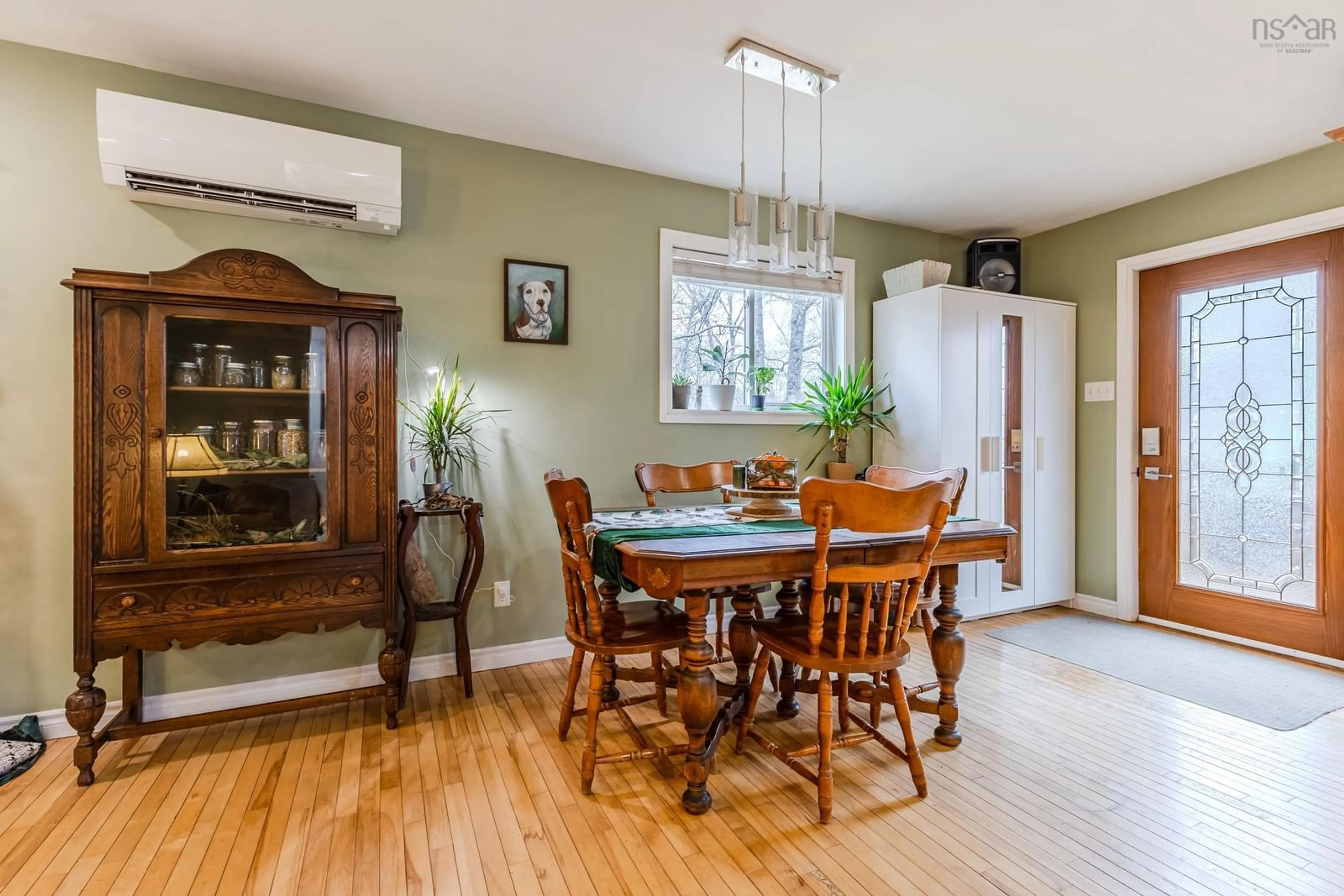 Dining room, wood floors, cottage for 82 Chase Lane, Beaver Brook Nova Scotia B0K 1S0