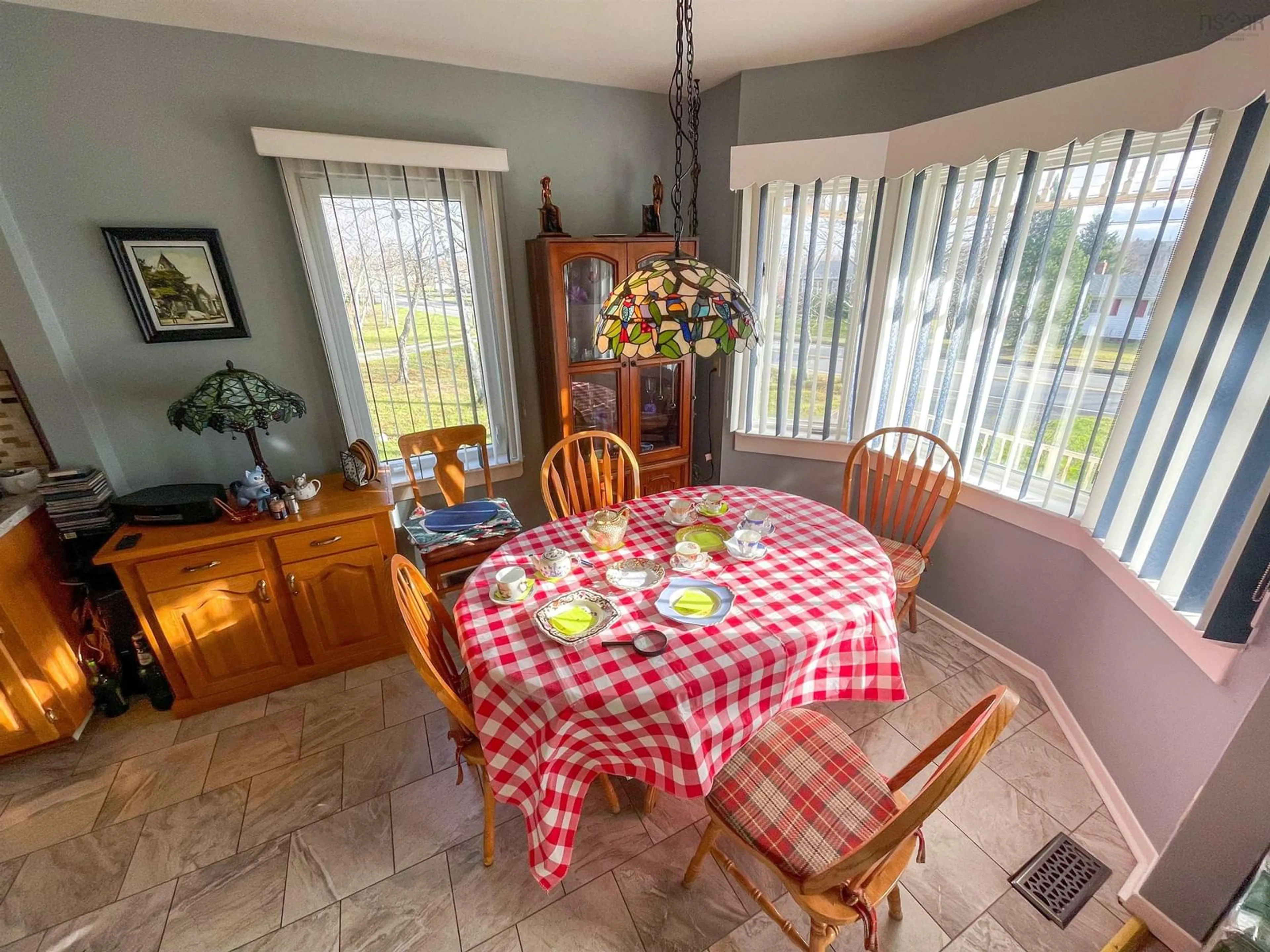 Dining room, wood floors, cottage for 219 Dominion St, Glace Bay Nova Scotia B1A 3N2