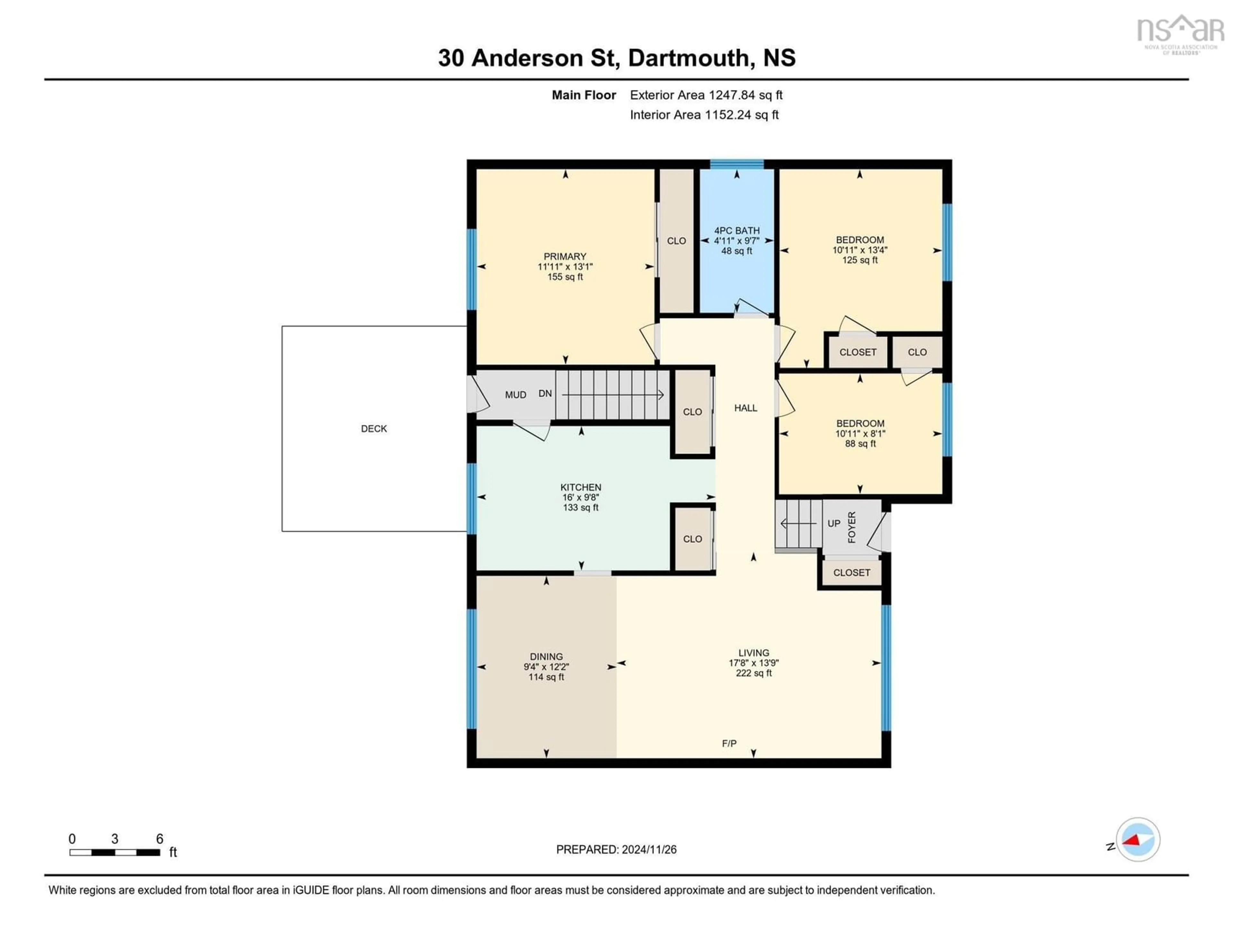 Floor plan for 30 Anderson St, Dartmouth Nova Scotia B2W 2V1