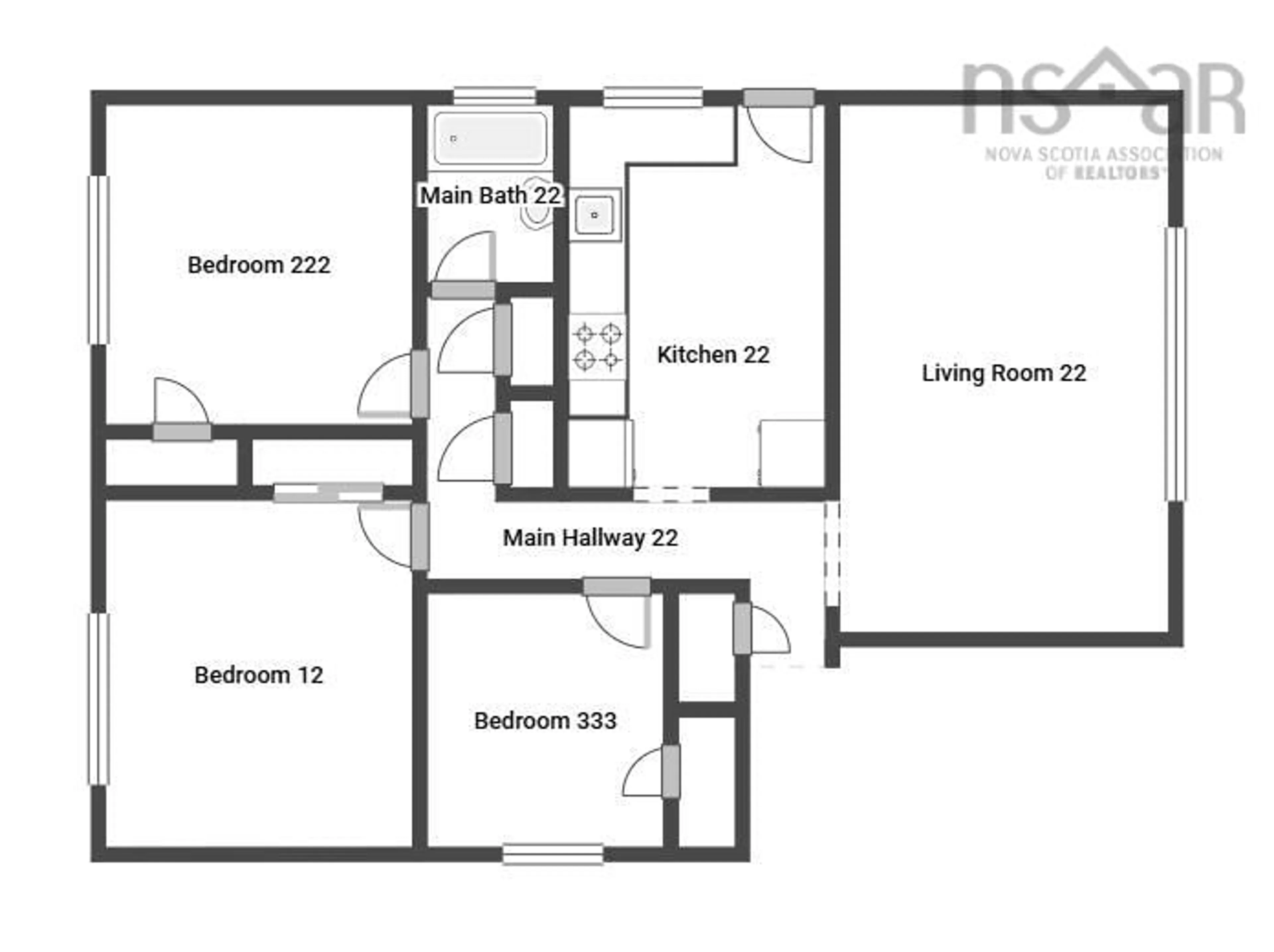 Floor plan for 6 Fraser St, Dartmouth Nova Scotia B3A 1L3