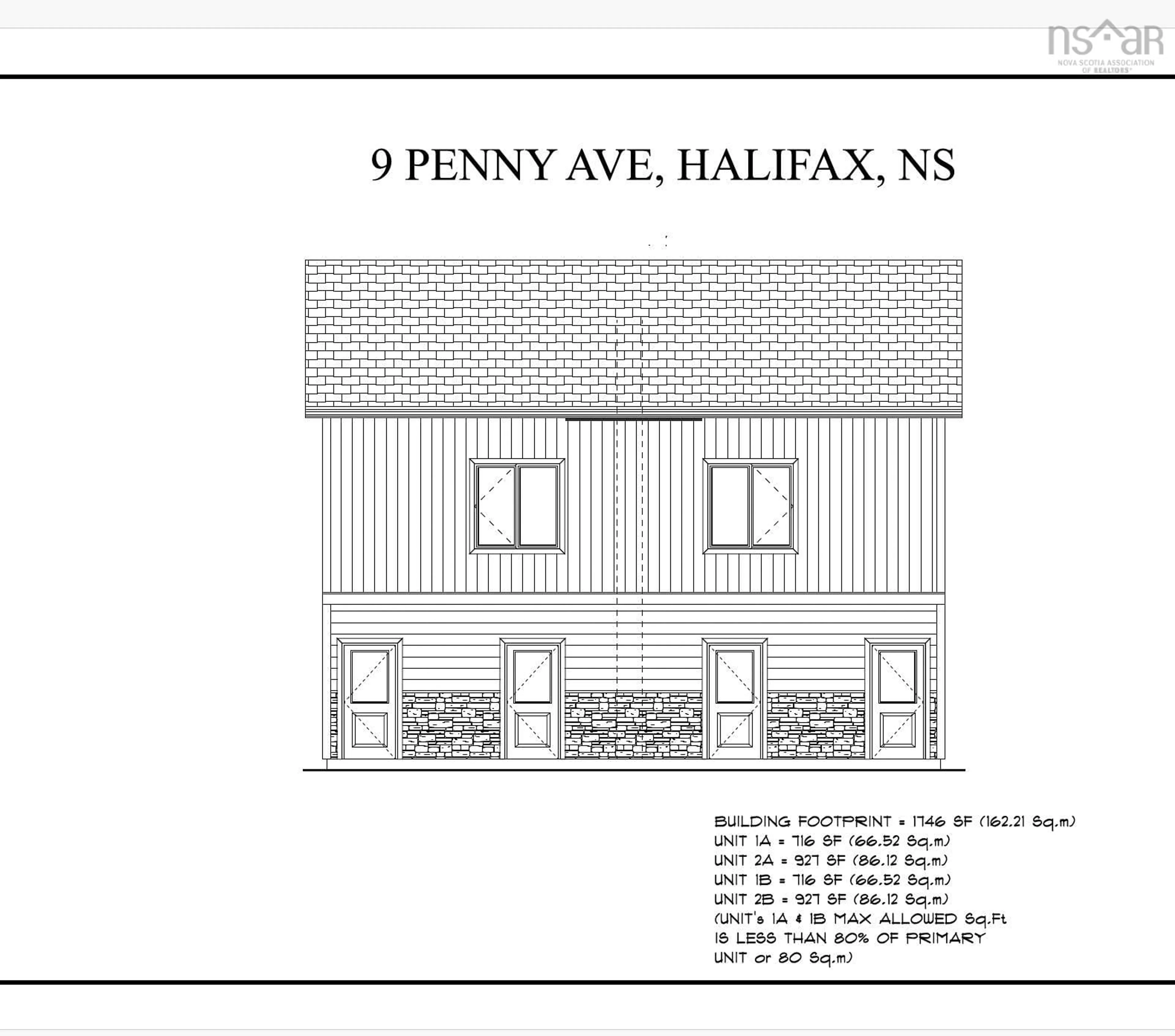 Floor plan for 9B Penny Avenue, Halifax Regional Municipality Nova Scotia B3P 1P2