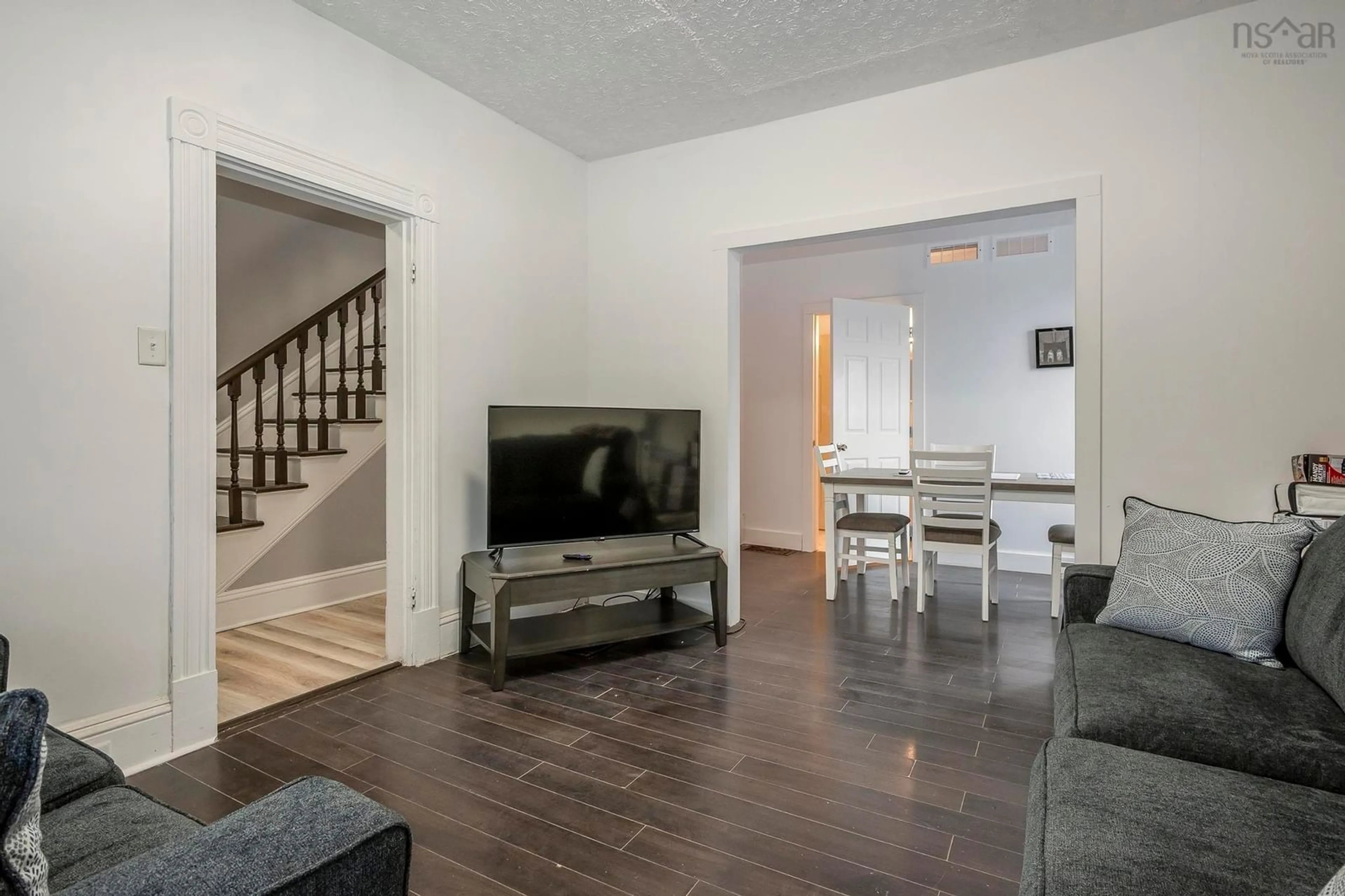 Living room, wood floors for 24-26 King St, Truro Nova Scotia B2N 3K6