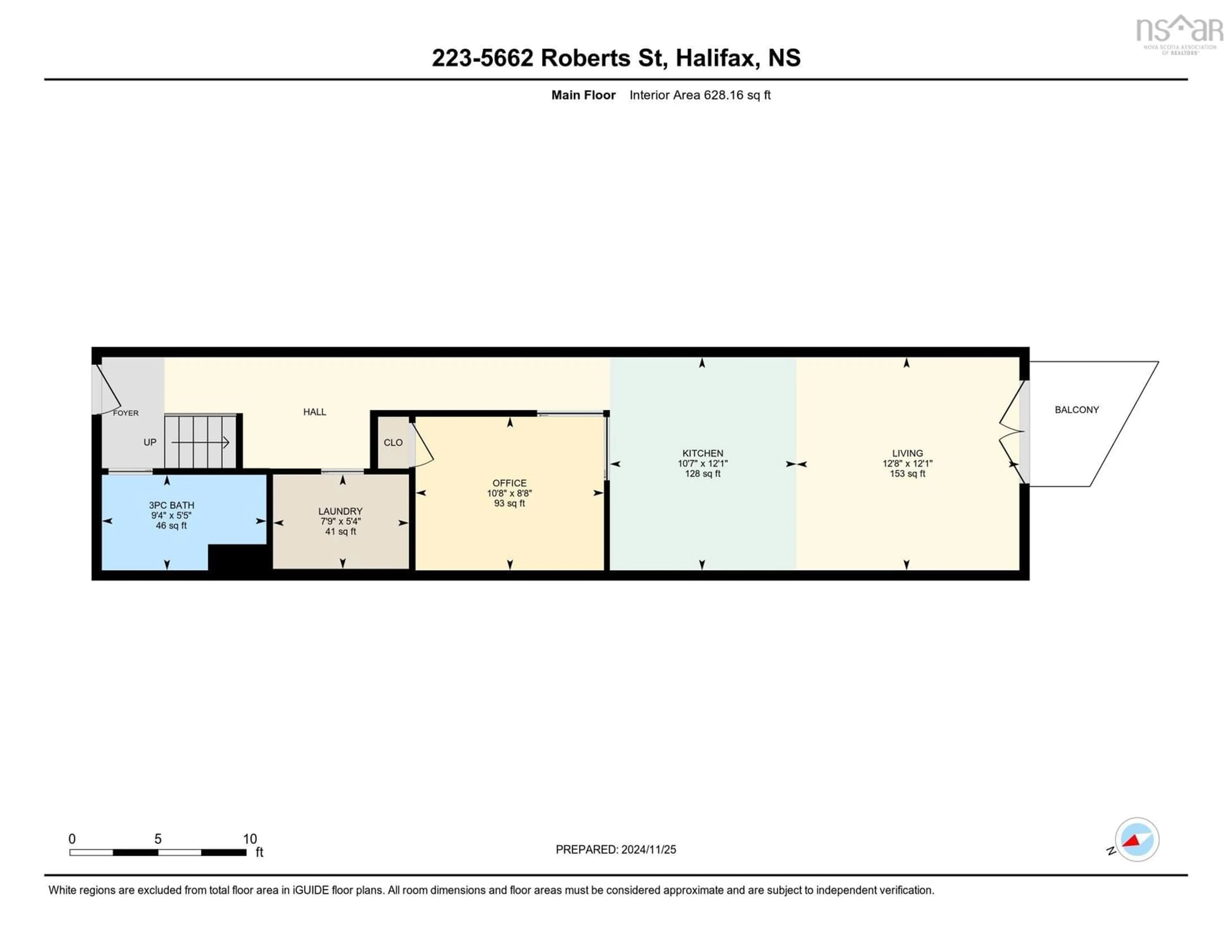 Floor plan for 5662 Roberts St #223, Halifax Nova Scotia B3K 0E3