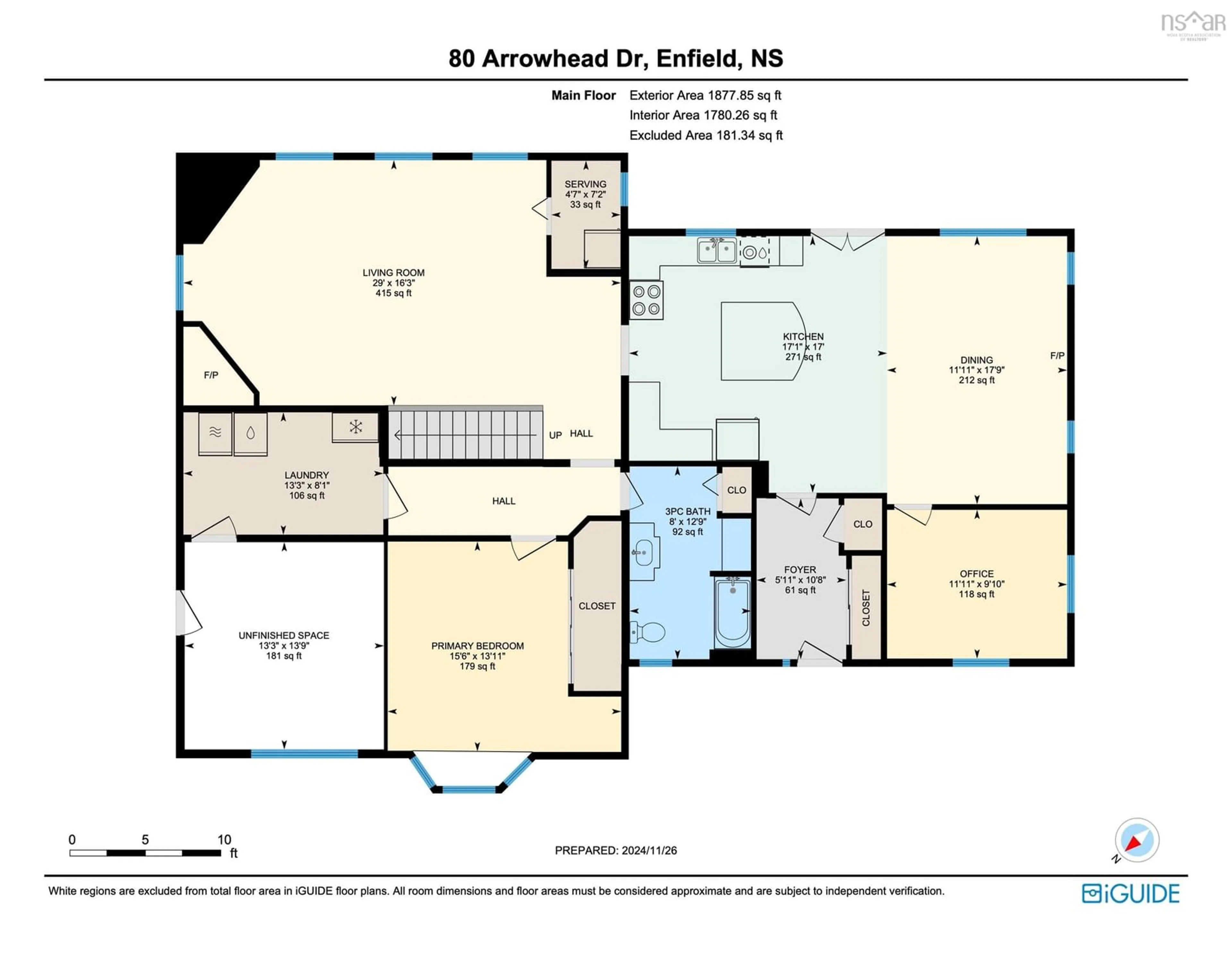 Floor plan for 80 Arrowhead Dr, Enfield Nova Scotia B2T 1G9