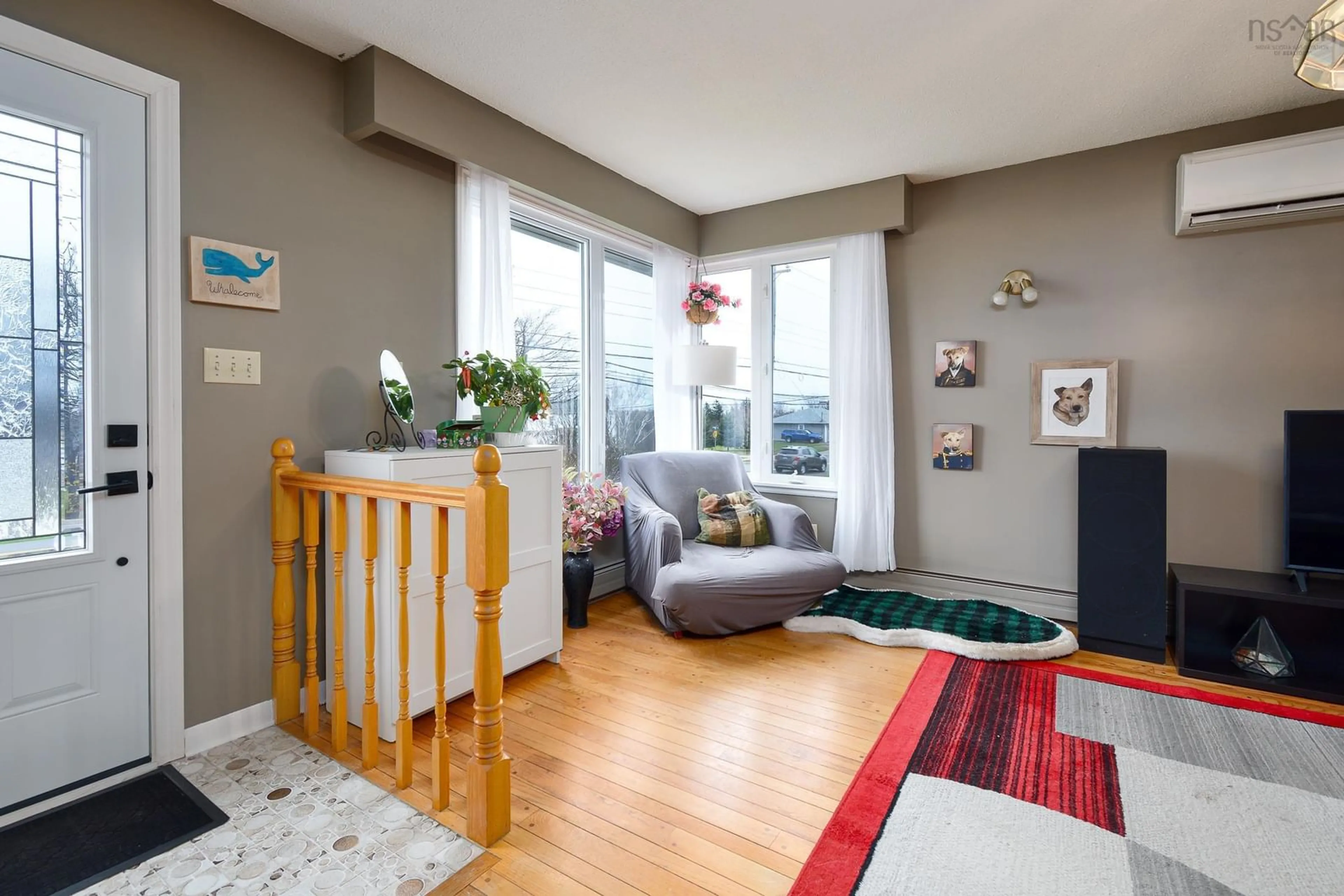 Living room, wood floors for 1101 Main St, Glace Bay Nova Scotia B1A 6G8