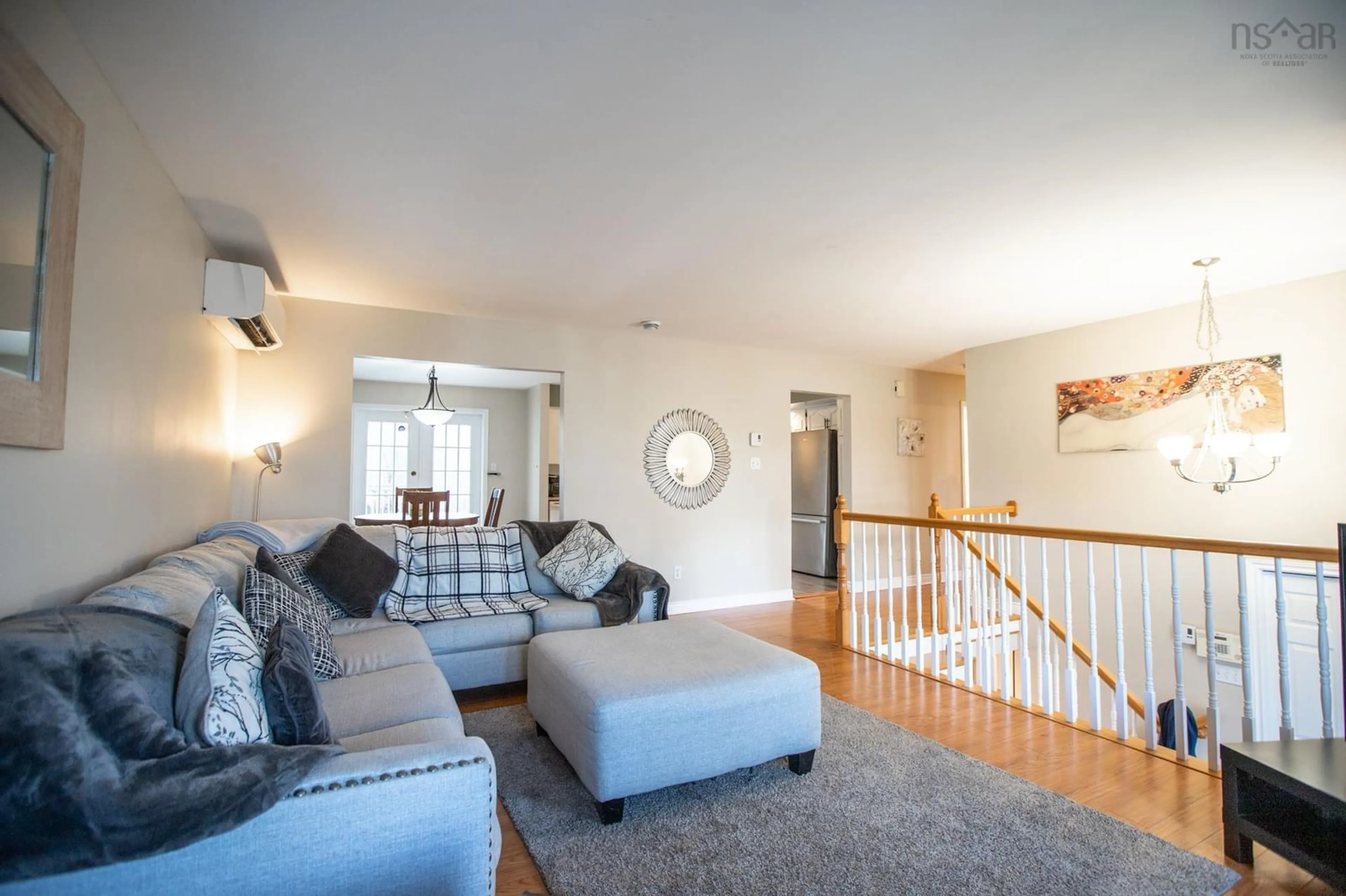 Living room, wood floors for 75 Oakhill Dr, Lower Sackville Nova Scotia B4C 4A9