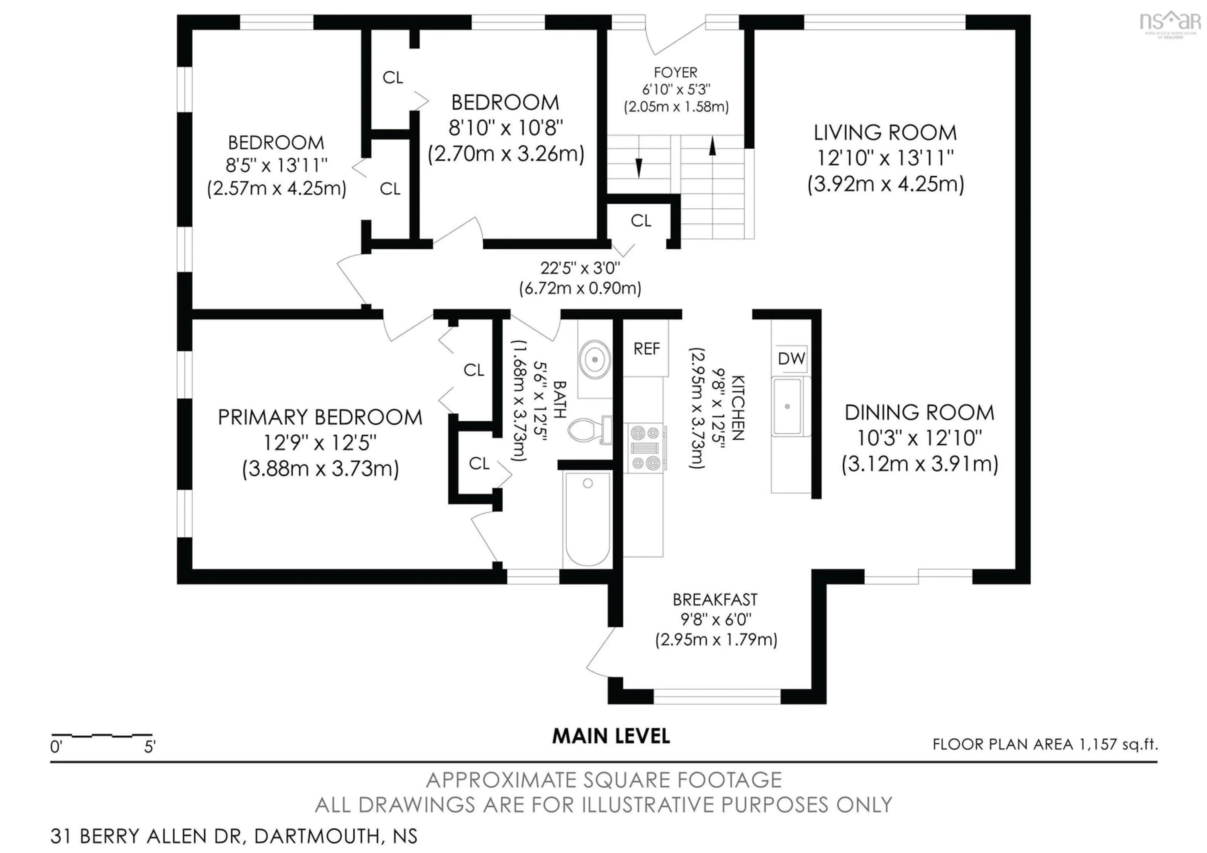 Floor plan for 31 Barry Allen Drive, Dartmouth Nova Scotia B2W 5Z9