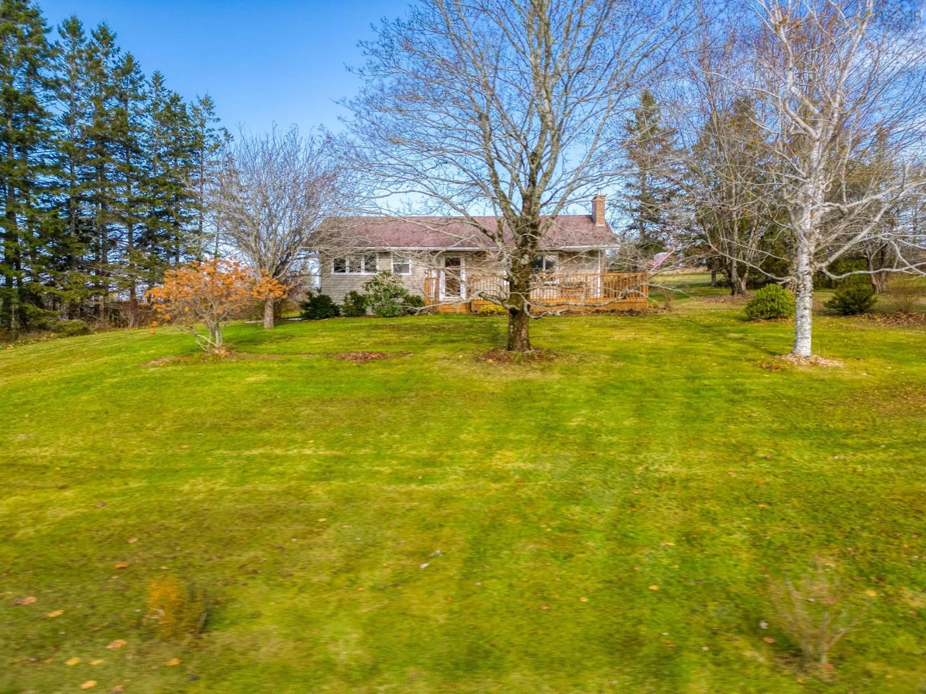 Frontside or backside of a home, the fenced backyard for 7211 Highway 1, Ardoise Nova Scotia B0N 1L0