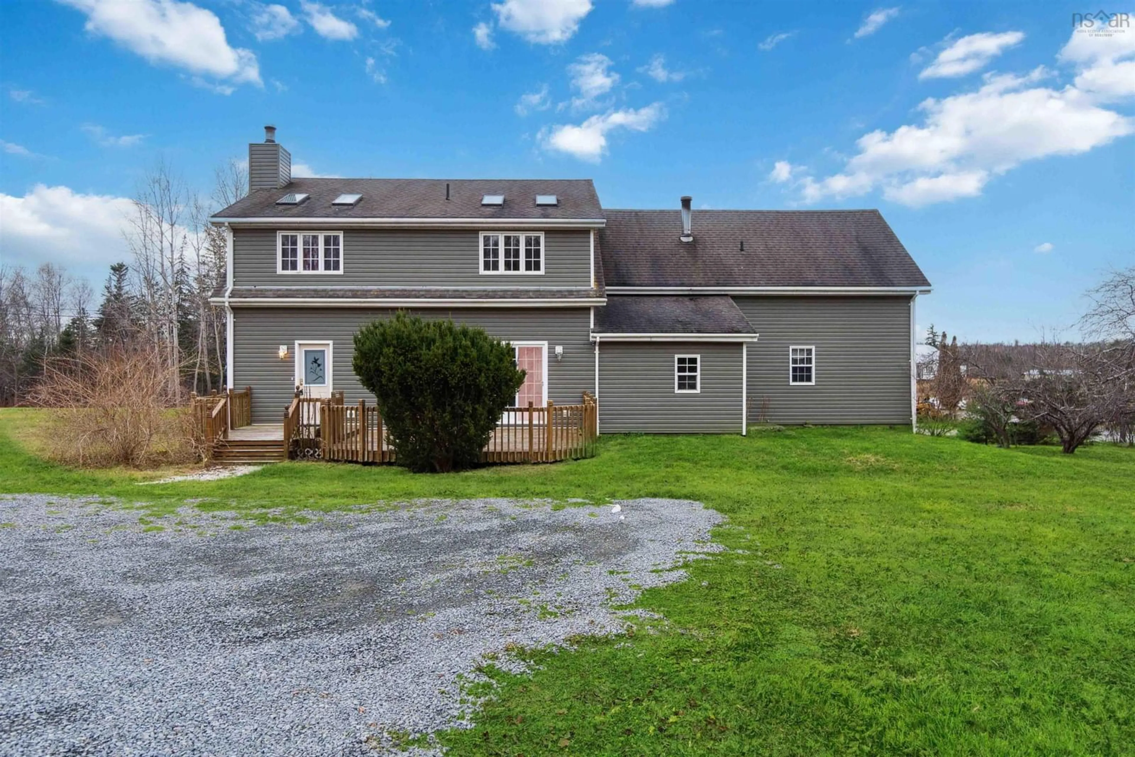 A pic from exterior of the house or condo, the fenced backyard for 4146 Walton Woods Rd, Walton Nova Scotia B0N 2R0