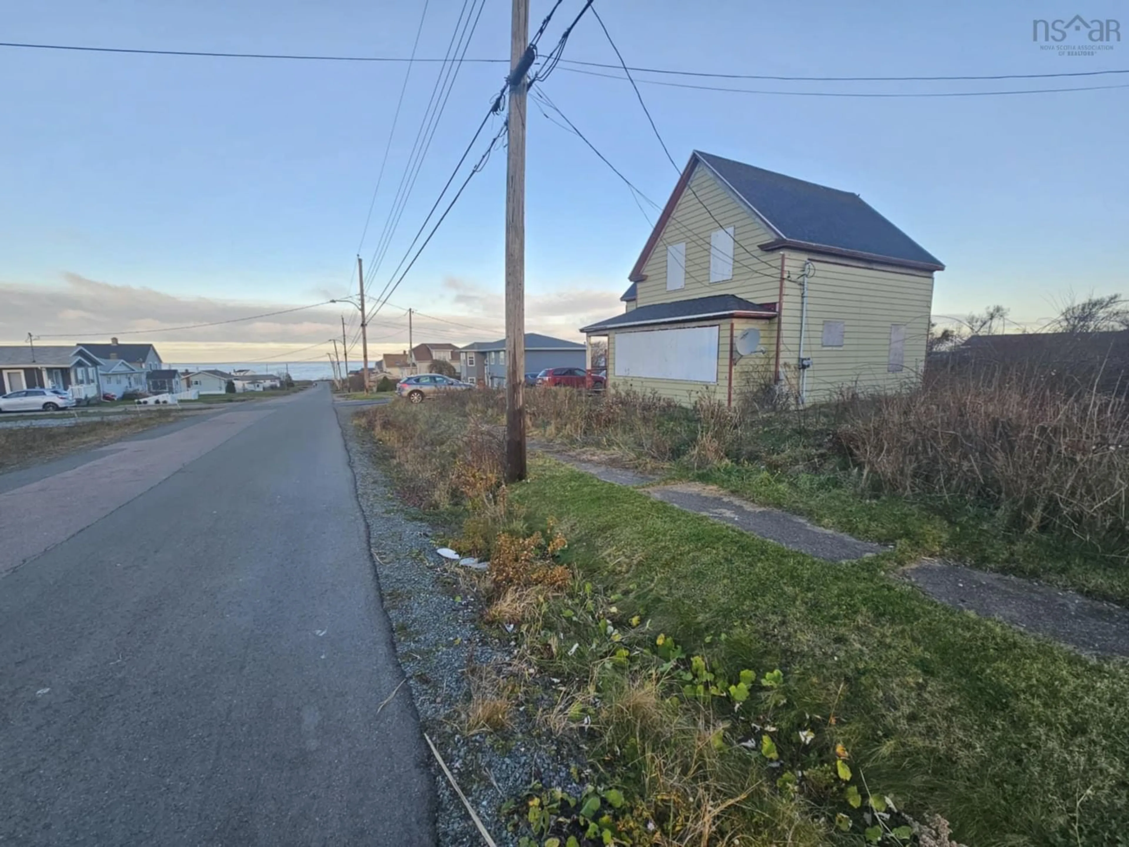 Frontside or backside of a home, the street view for 103 Ocean Ave, Glace Bay Nova Scotia B1A 3V5