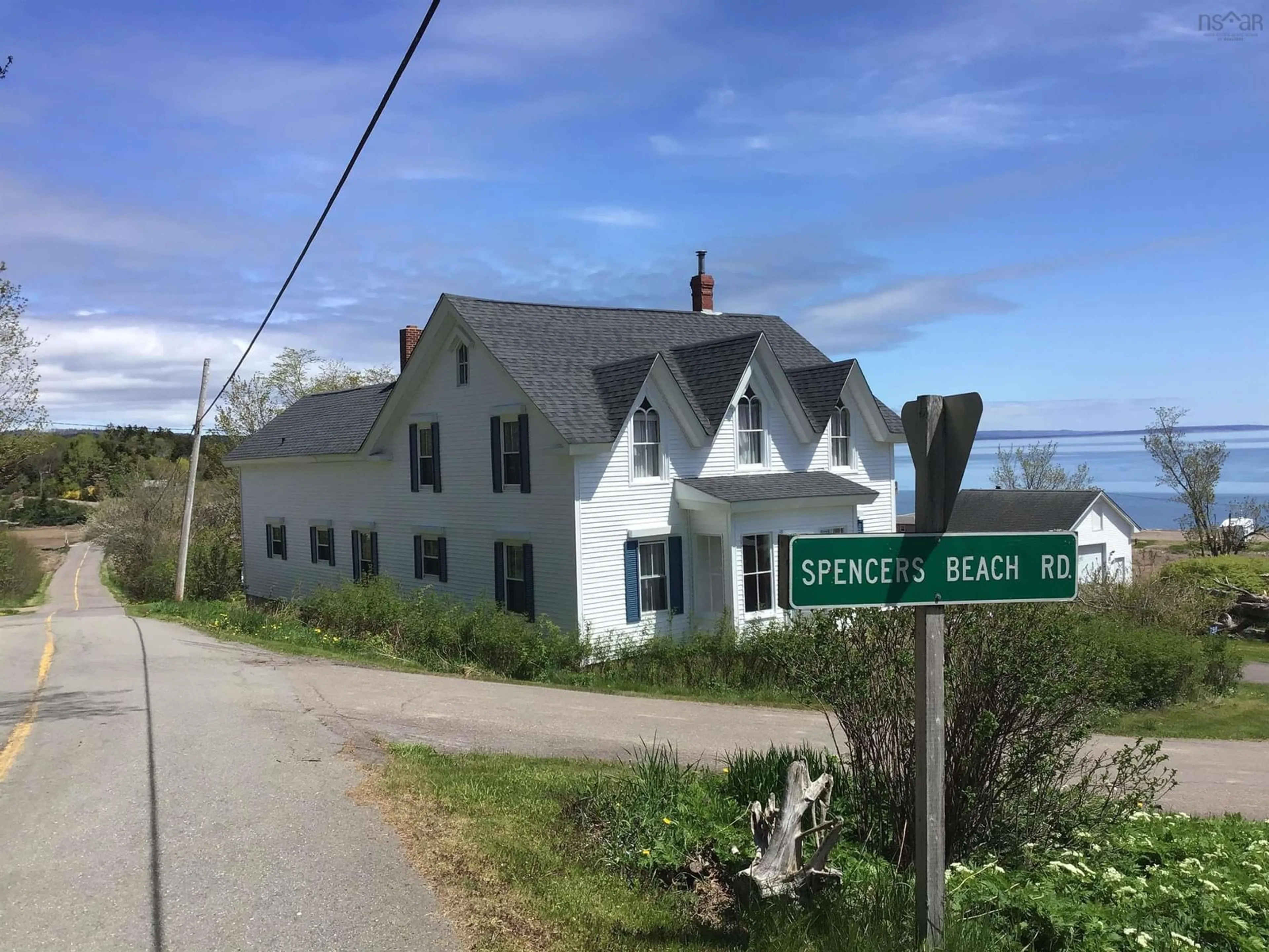 Frontside or backside of a home, the street view for 798 Spencers Beach Rd, Spencers Island Nova Scotia B0M 1S0