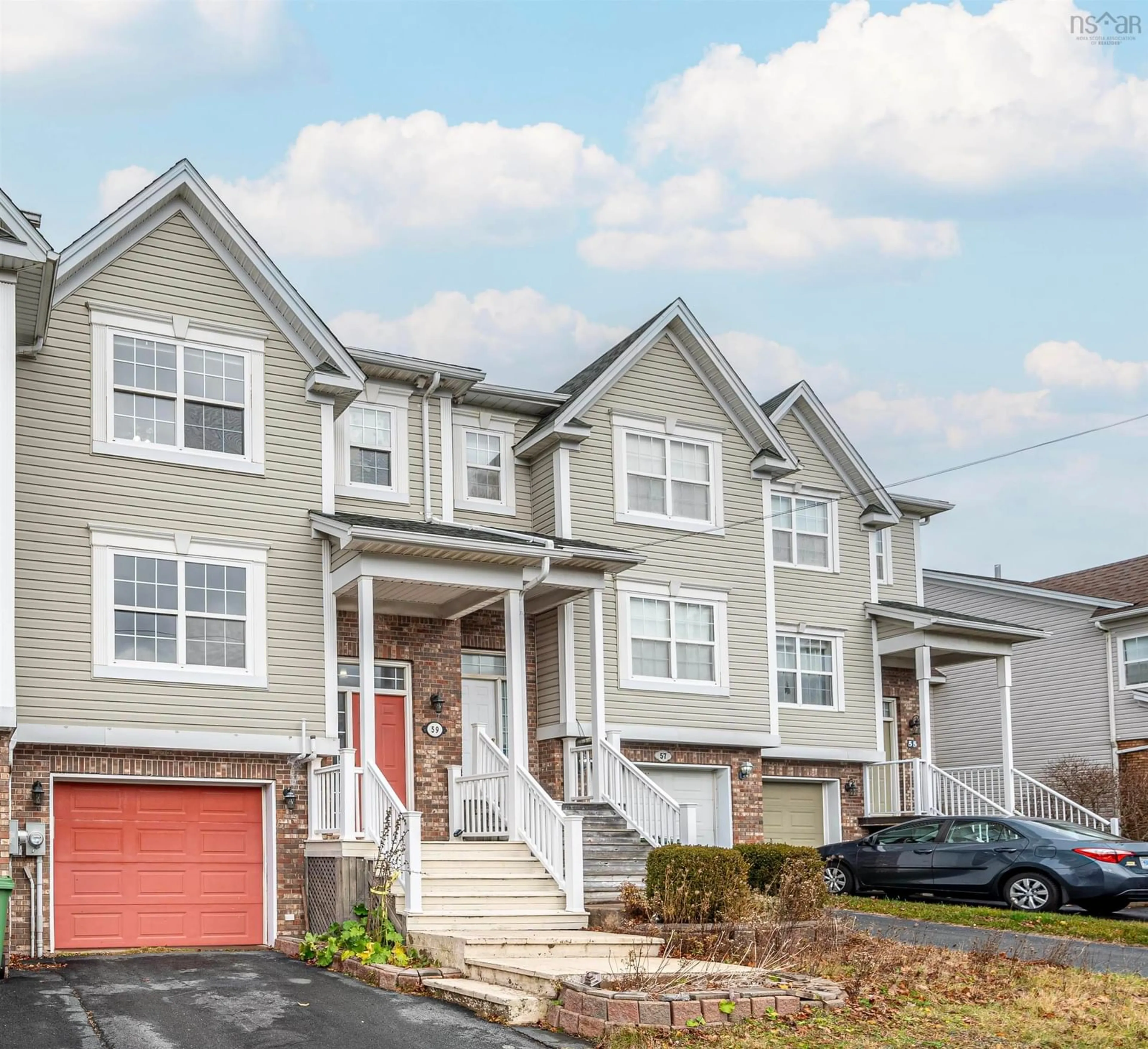 A pic from exterior of the house or condo, the street view for 59 Bethany Way, Halifax Nova Scotia B3S 1H6