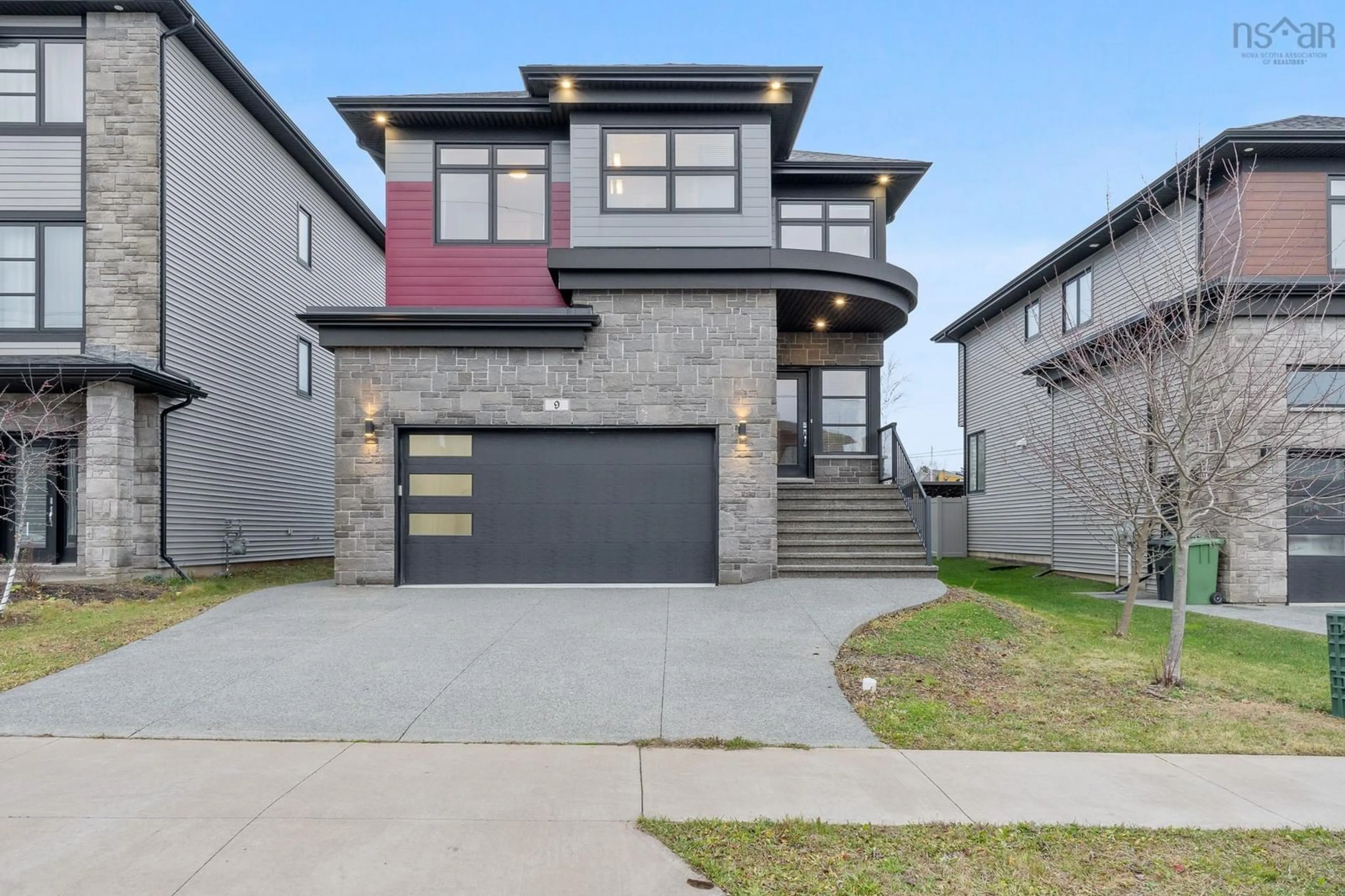 Frontside or backside of a home, the street view for 9 Samaa Court, West Bedford Nova Scotia B4B 0Y5