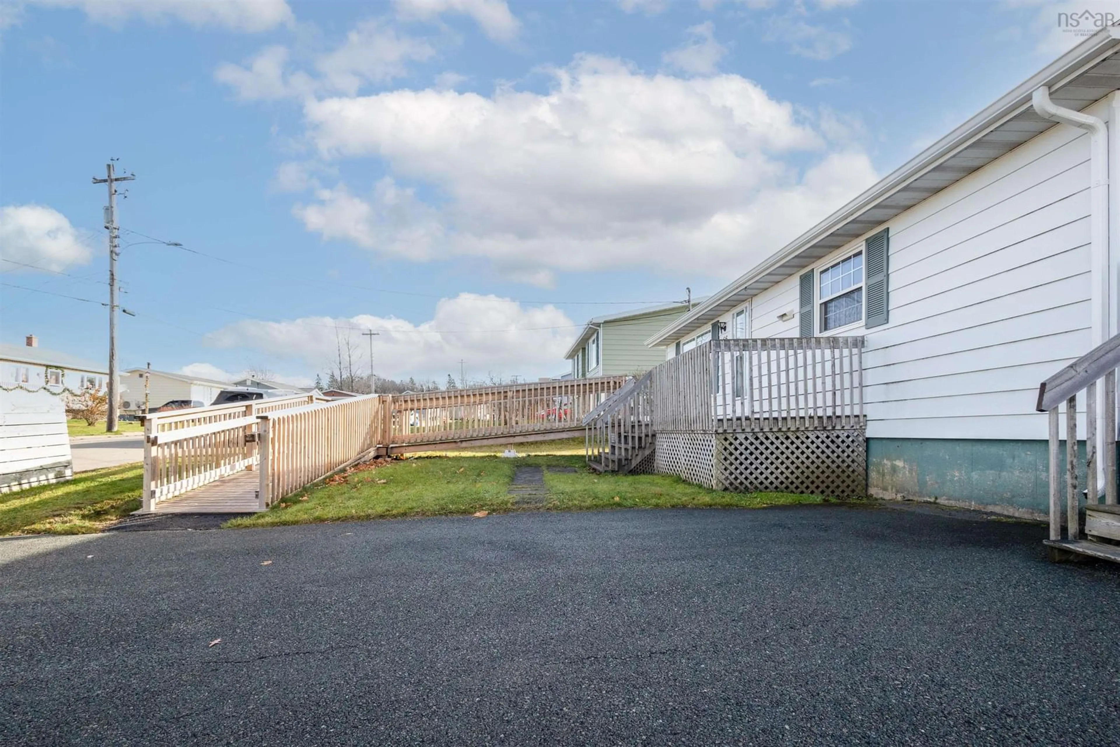 Frontside or backside of a home, the fenced backyard for 66 Tillock Dr, Sydney Nova Scotia B1P 6R1