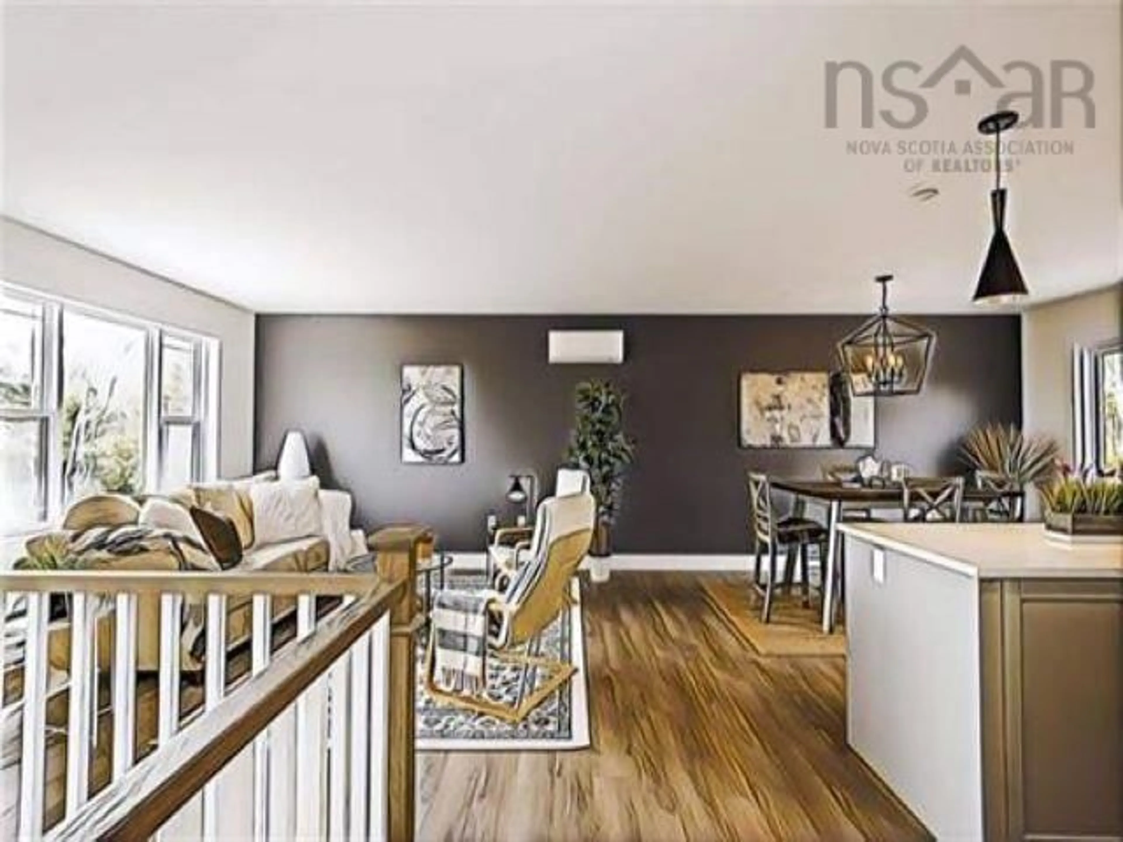 Living room, wood floors for Lot 26 Terence Bay Rd, Whites Lake Nova Scotia B3T 1W8