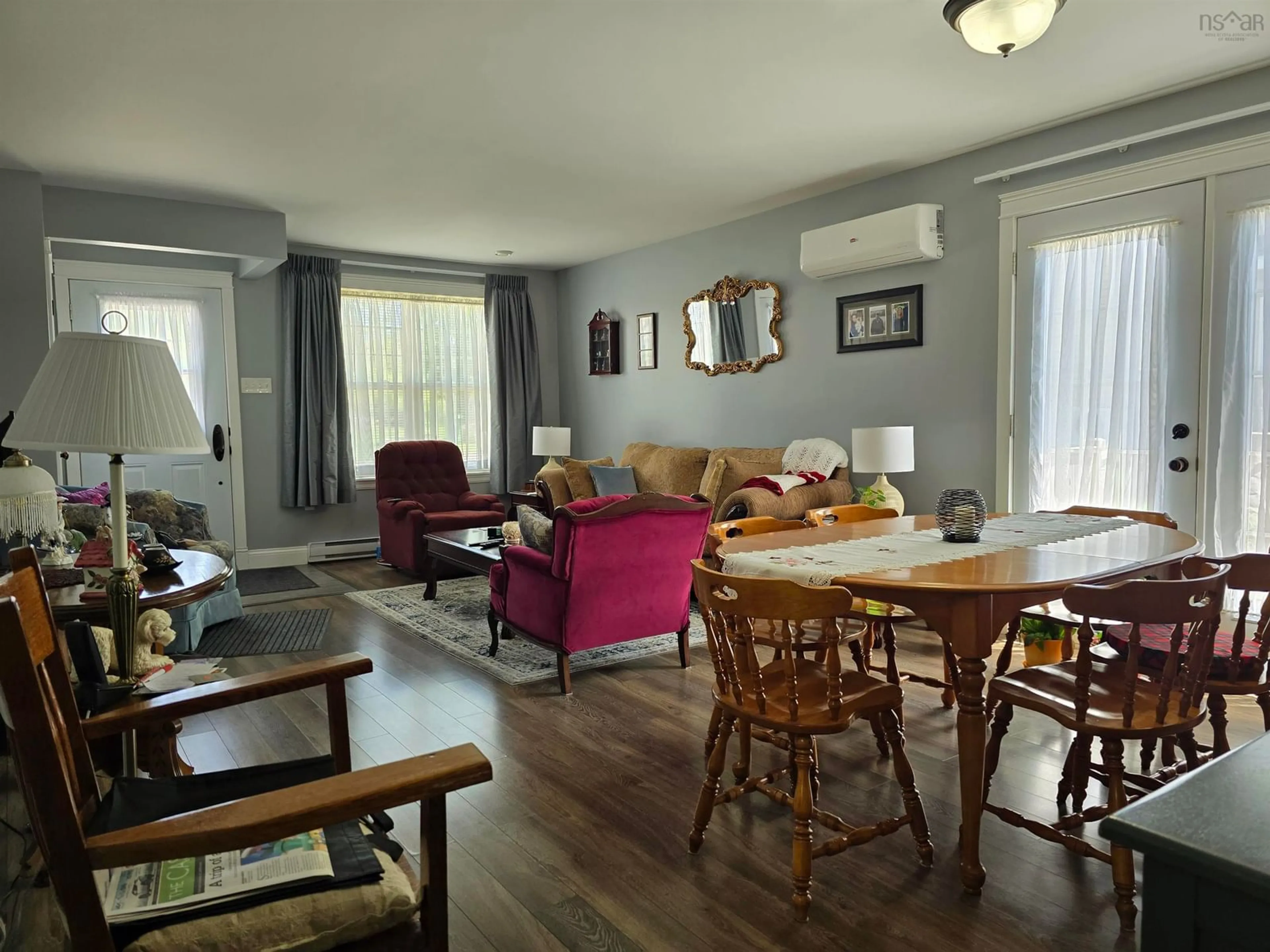 Living room, wood floors for 1952 Campbells Rd, Westville Nova Scotia B0K 2A0