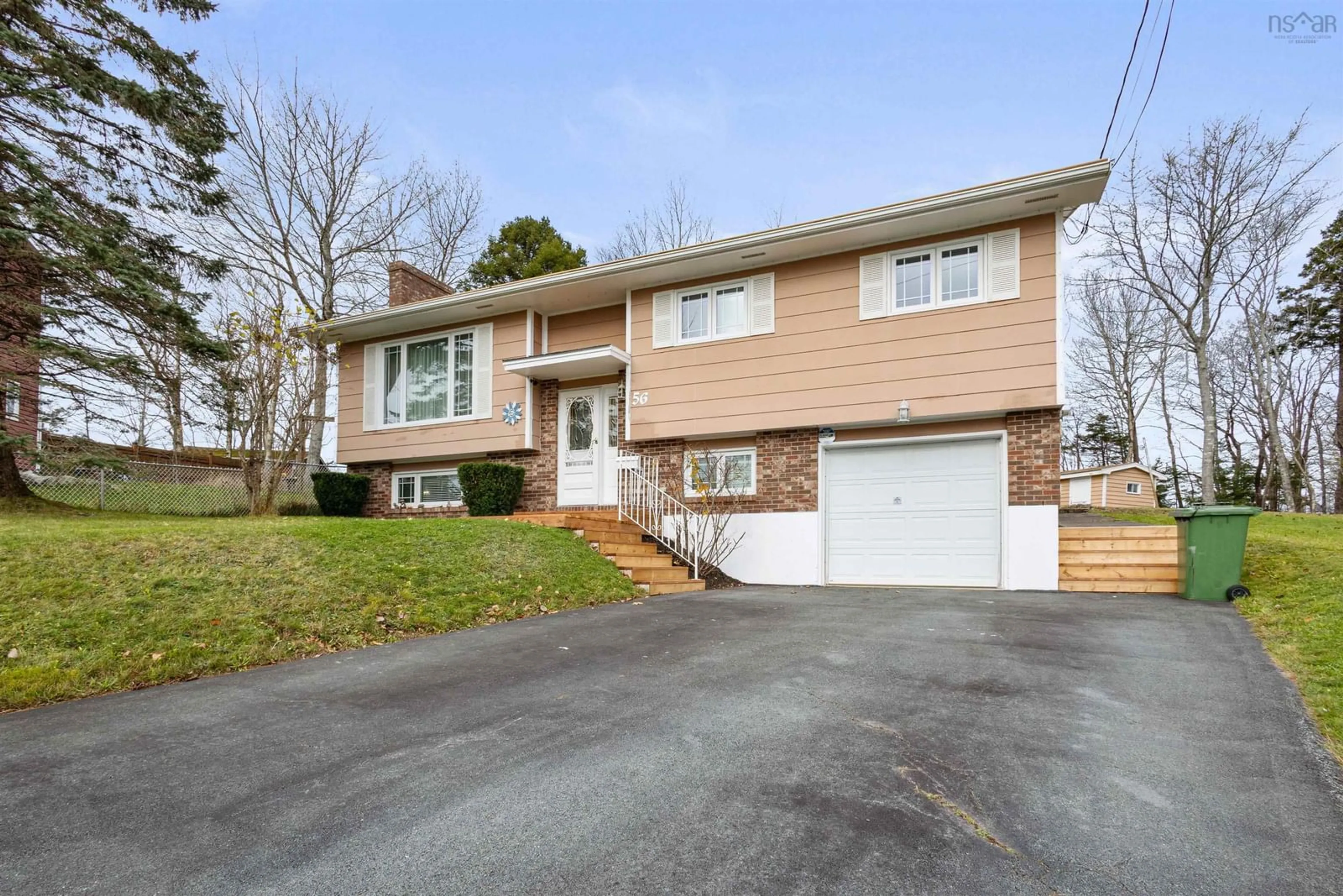 Frontside or backside of a home, the street view for 56 Denneb Crescent, Lower Sackville Nova Scotia B4E 1T9