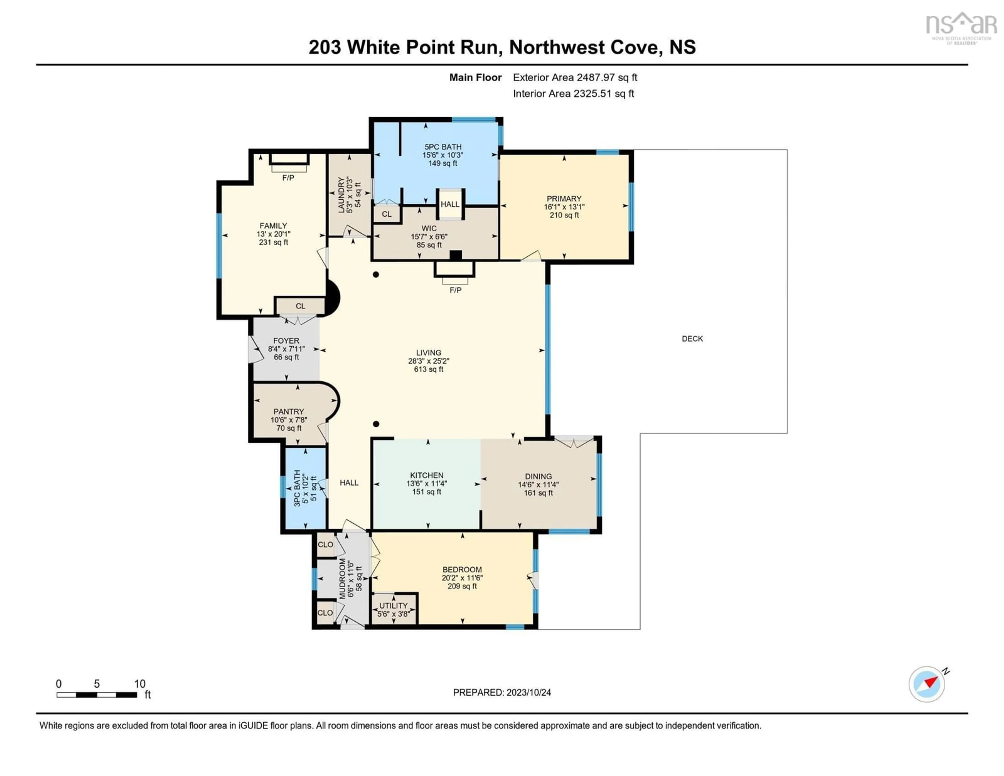 Floor plan for 203 White Point Run, Northwest Cove Nova Scotia B0J 1T0