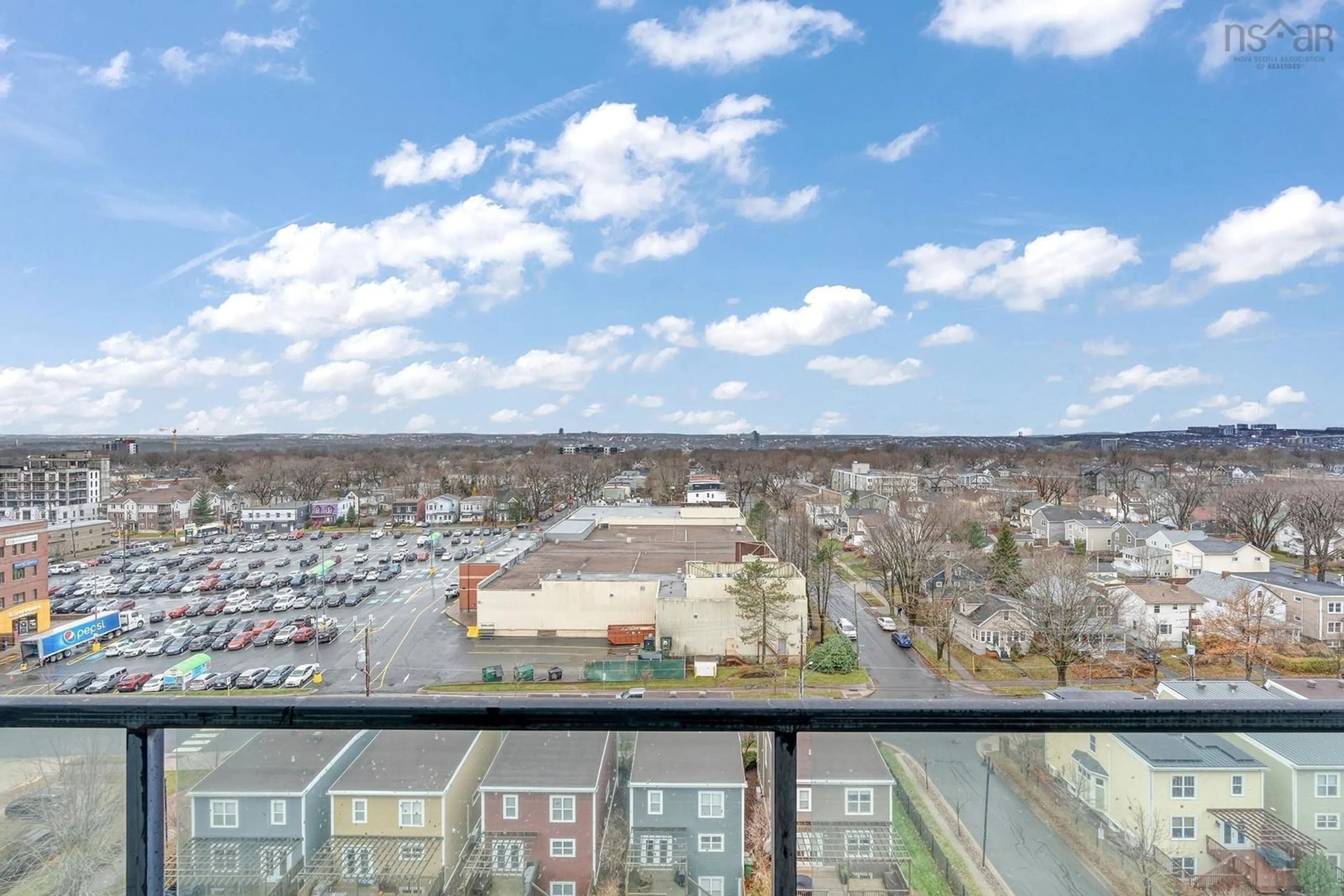 A pic from exterior of the house or condo, the view of city buildings for 2677 Gladstone St #1008, Halifax Nova Scotia B3K 0A3