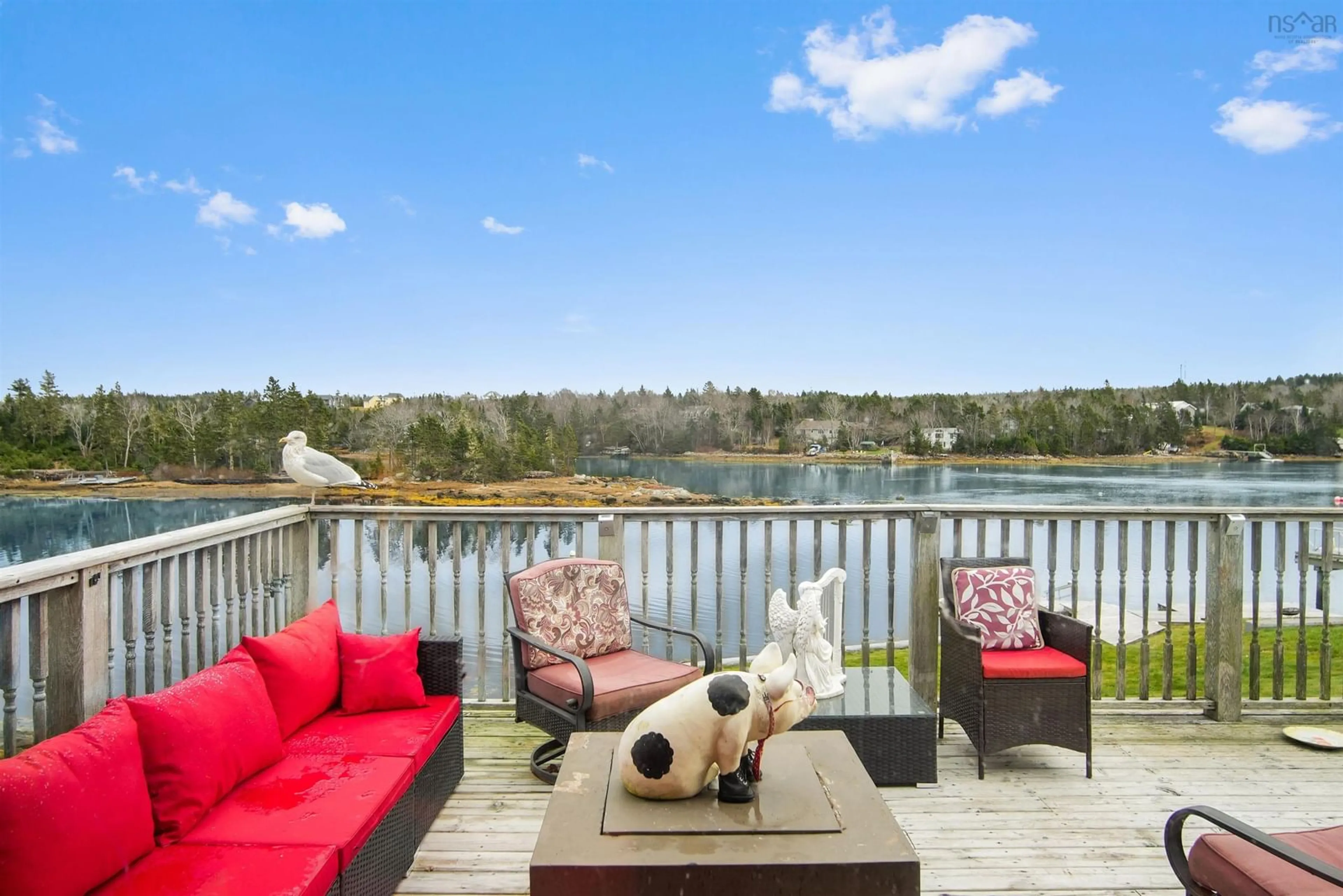 Patio, the view of lake or river for 132 Prospect Bay Rd, Prospect Bay Nova Scotia B3T 1Z4