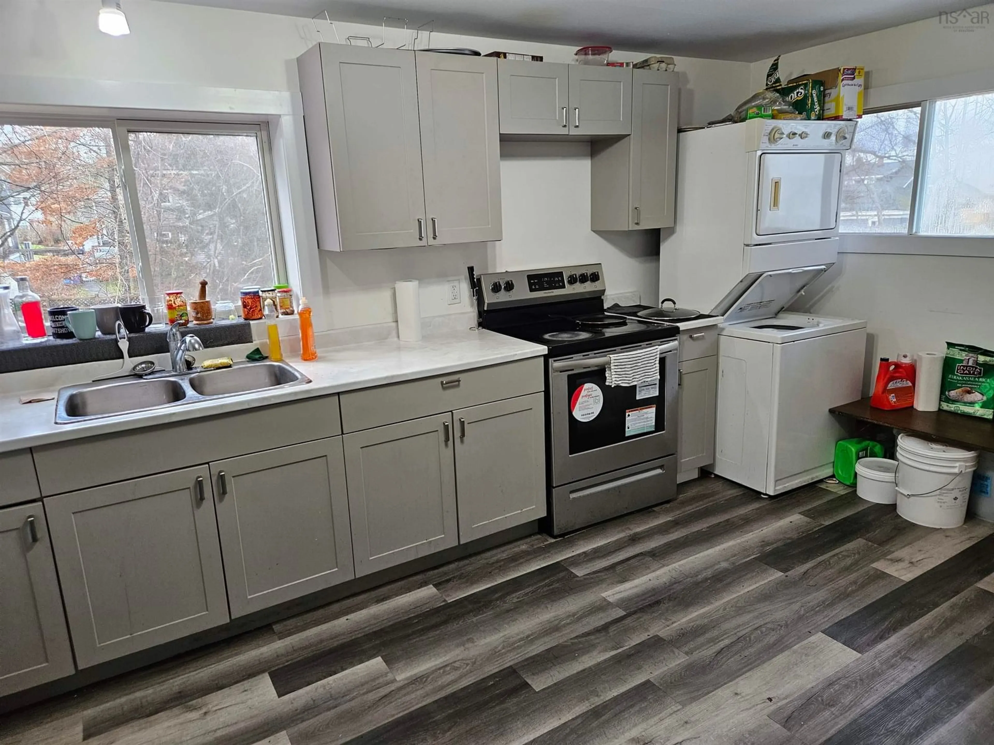 Standard kitchen, wood floors, cottage for 54 Lyman St, Truro Nova Scotia B2N 4S2