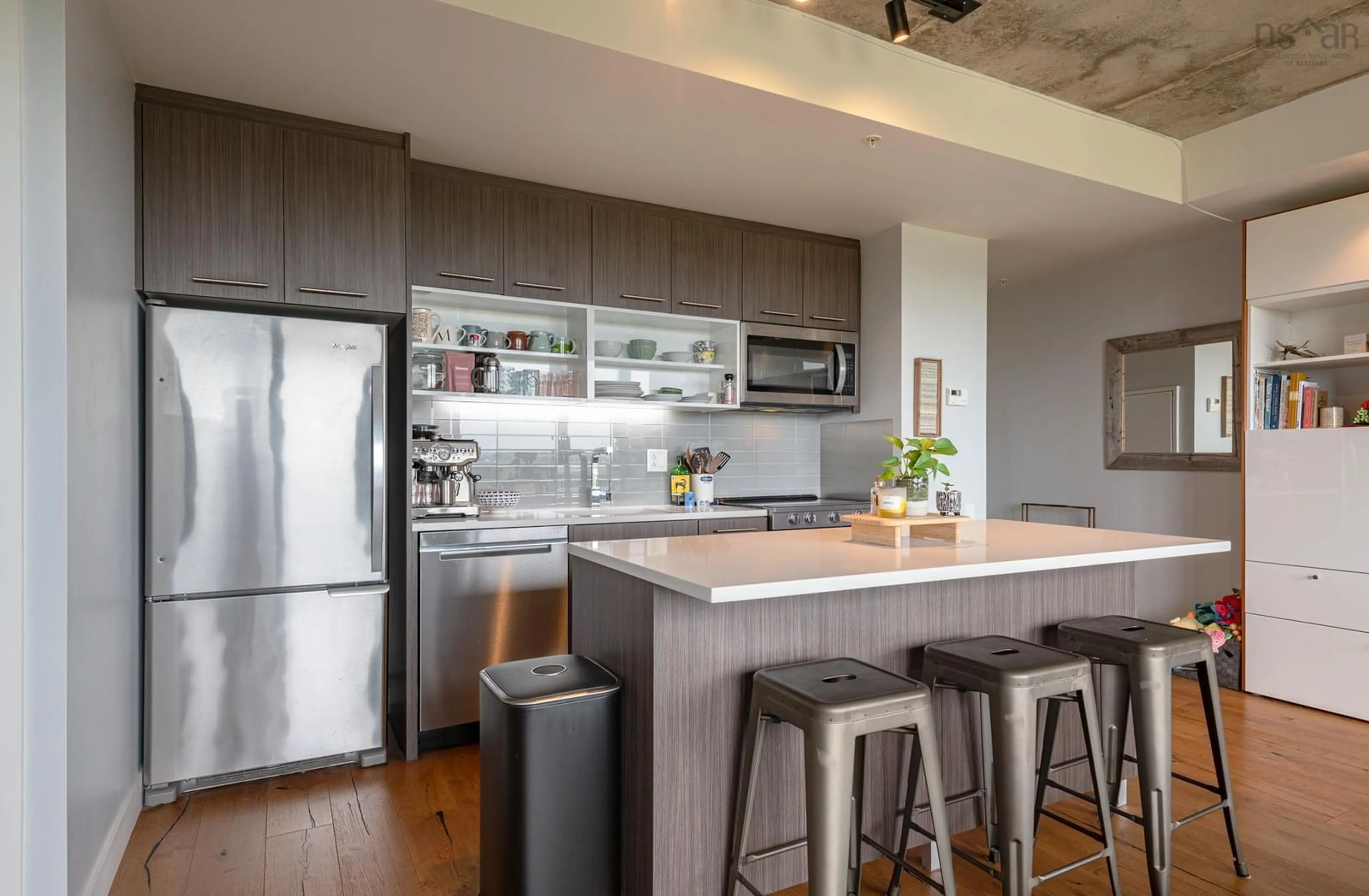 Open concept kitchen for 1048 Wellington St #902, Halifax Nova Scotia B3H 2Z8