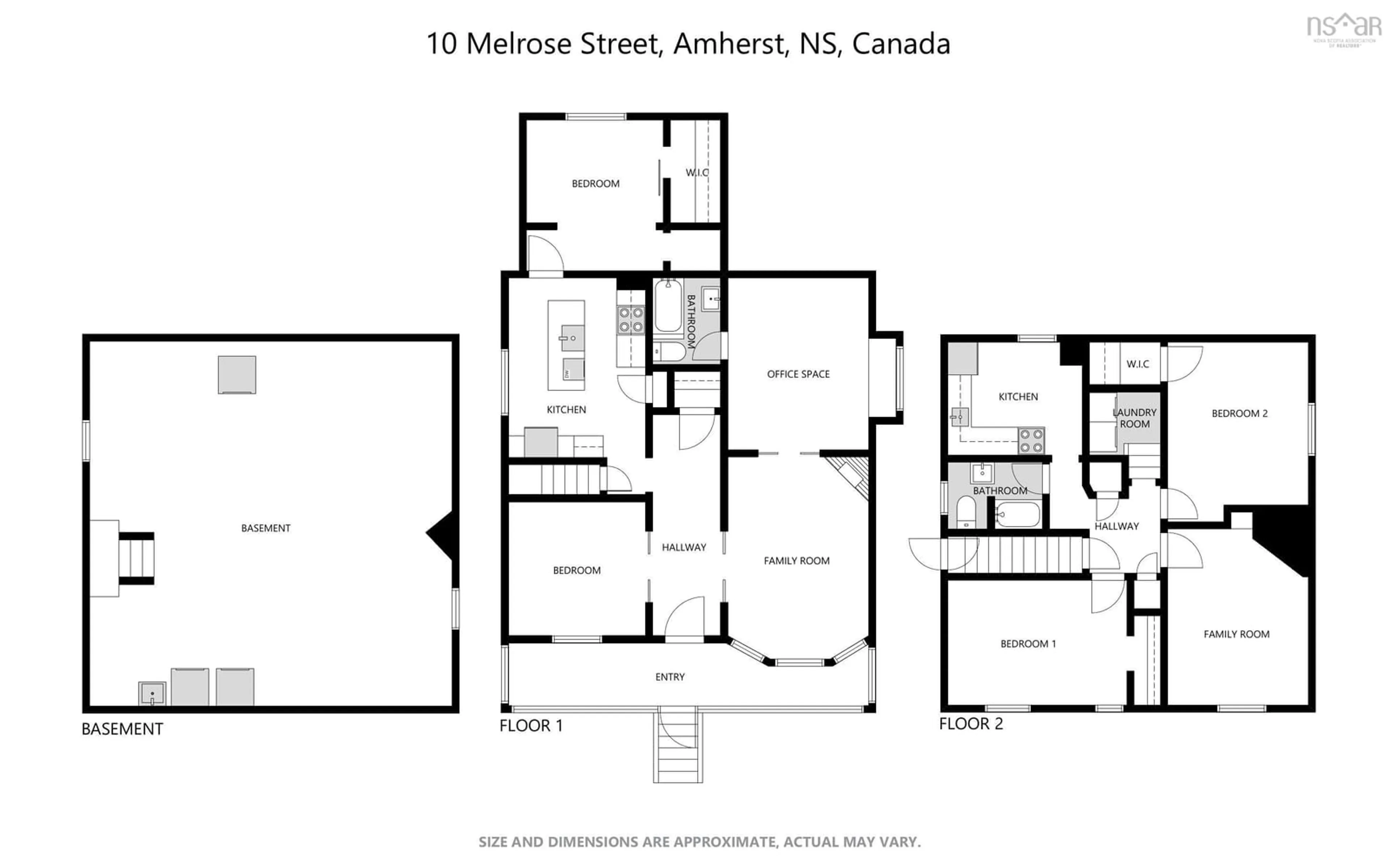 Floor plan for 10 Melrose St, Amherst Nova Scotia B4H 3M9