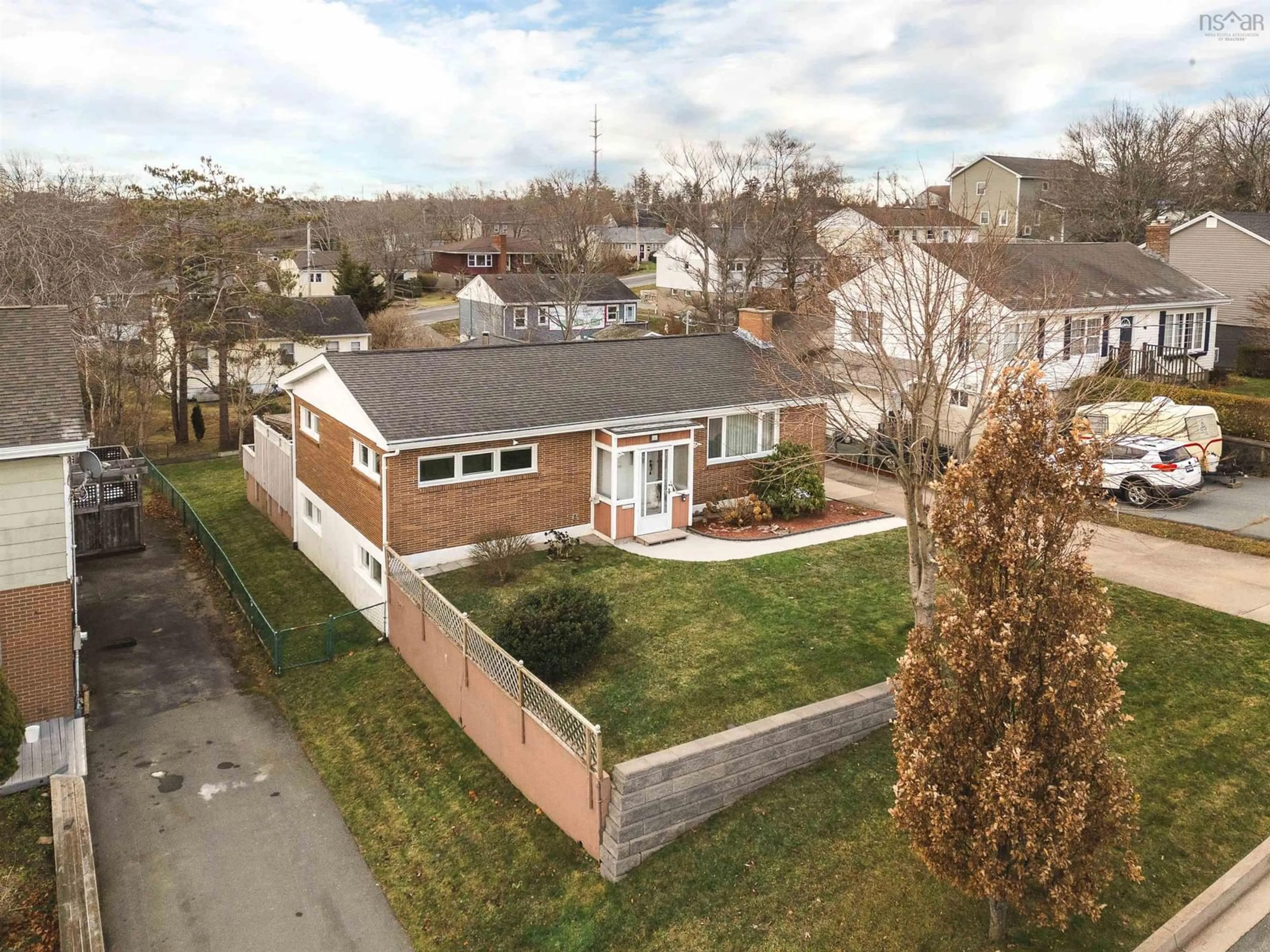 Frontside or backside of a home, the fenced backyard for 86 Sunnybrae Ave, Halifax Nova Scotia B3N 2G7