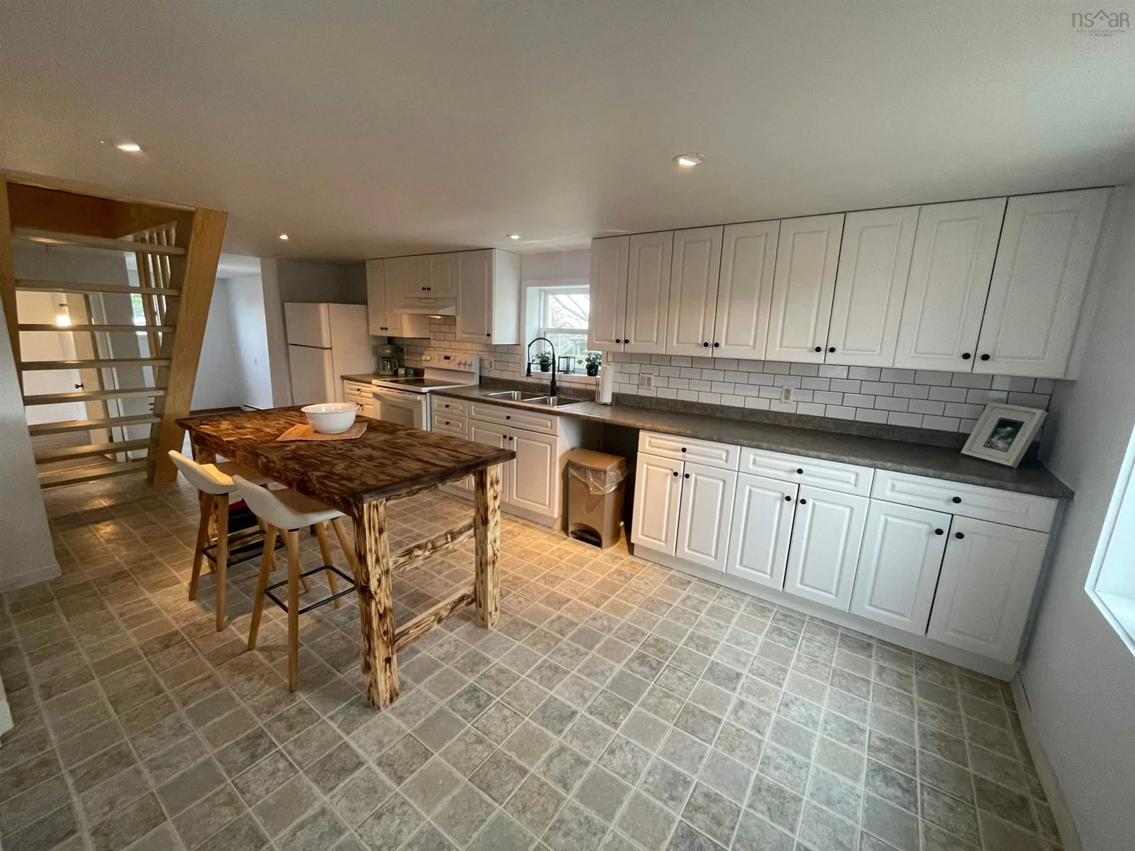 Kitchen, ceramic floors, cottage for 27 D'escousse - Cap La Ronde Rd, D'Escousse Nova Scotia B0E 1K0